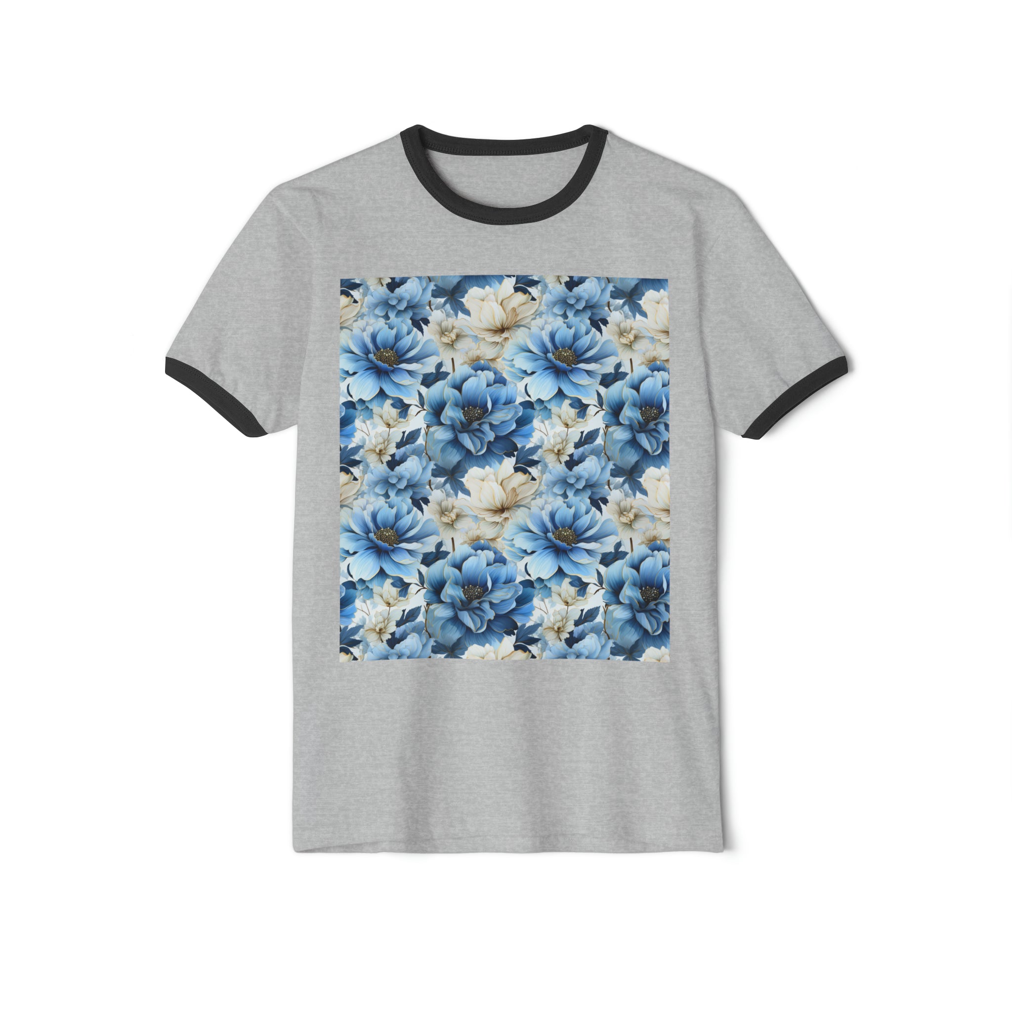 Unisex Cotton Ringer T-Shirt - Abstract Designs 09