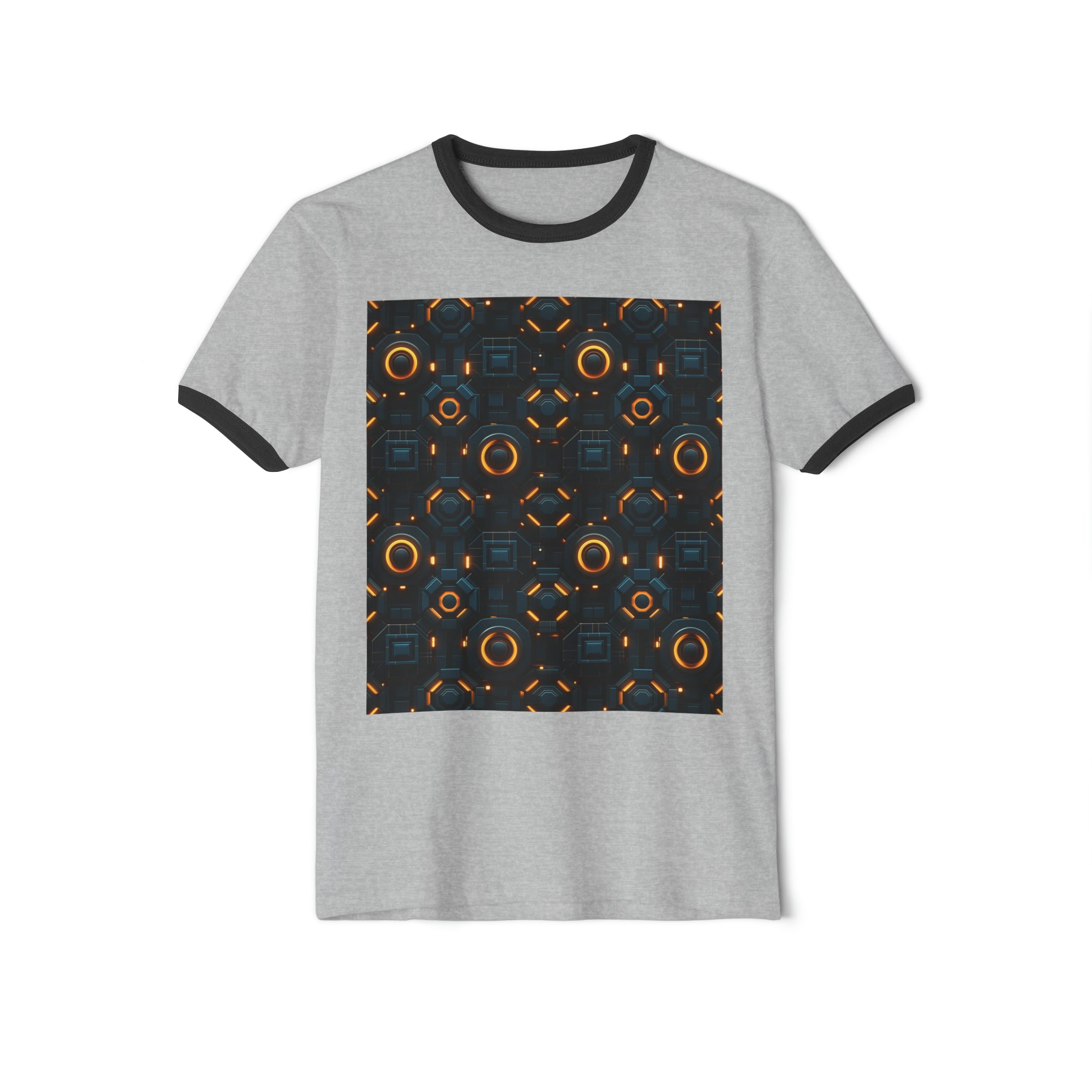 Unisex Cotton Ringer T-Shirt - Abstract Designs 02