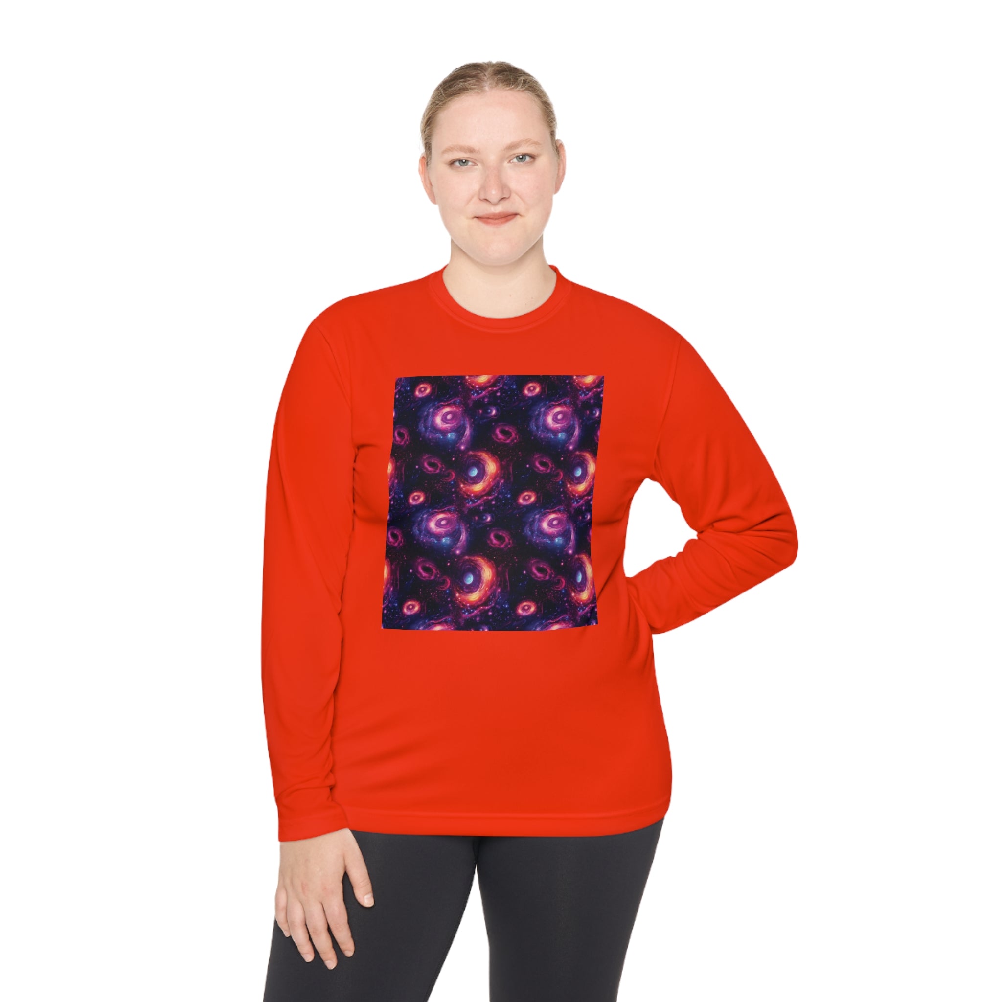 Unisex Lightweight Long Sleeve Tee (AOP) - Abstract Designs 02