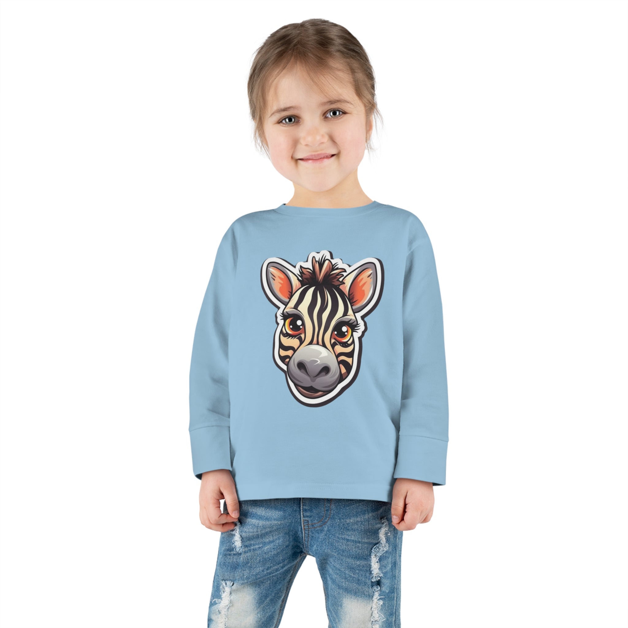 Toddler Long Sleeve Tee - Zebra Foal