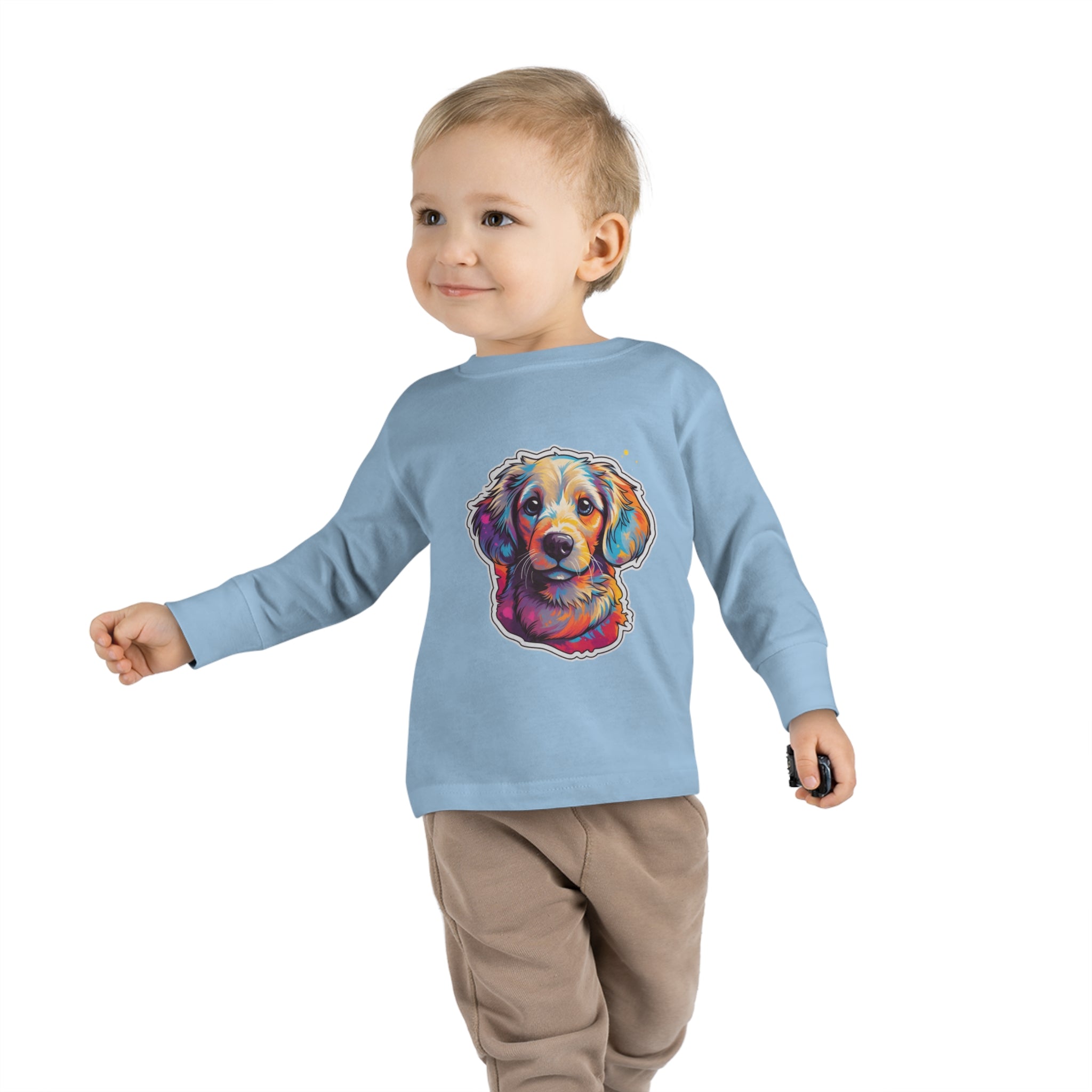 Toddler Long Sleeve Tee - Puppies 08