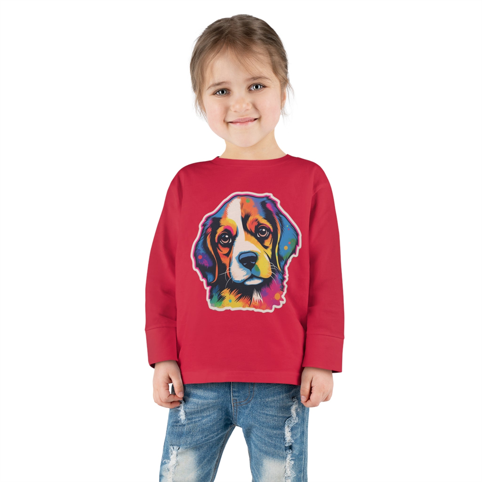 Toddler Long Sleeve Tee - Puppies 01