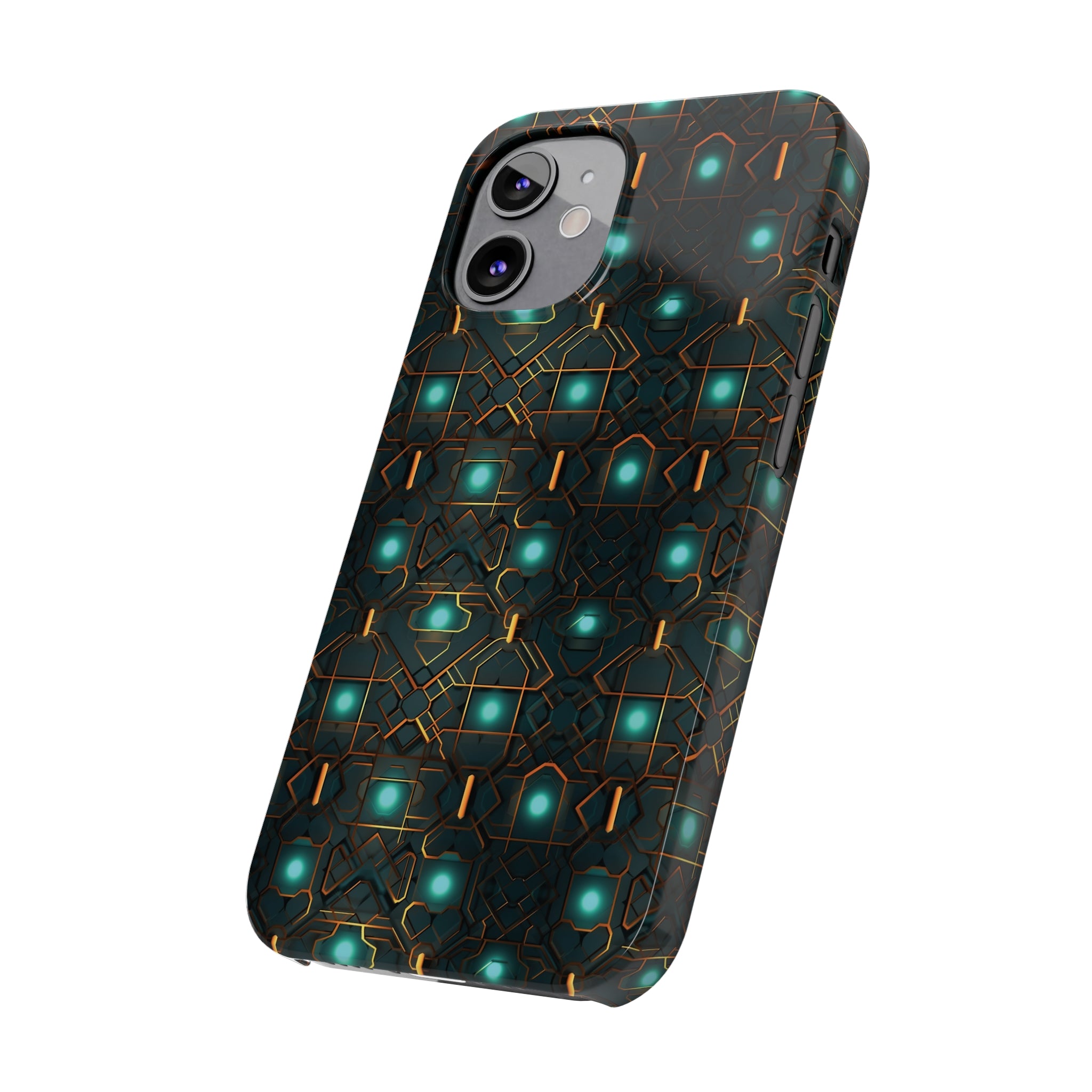 Slim Phone Cases (AOP) - Seamless Futuristic Designs 01