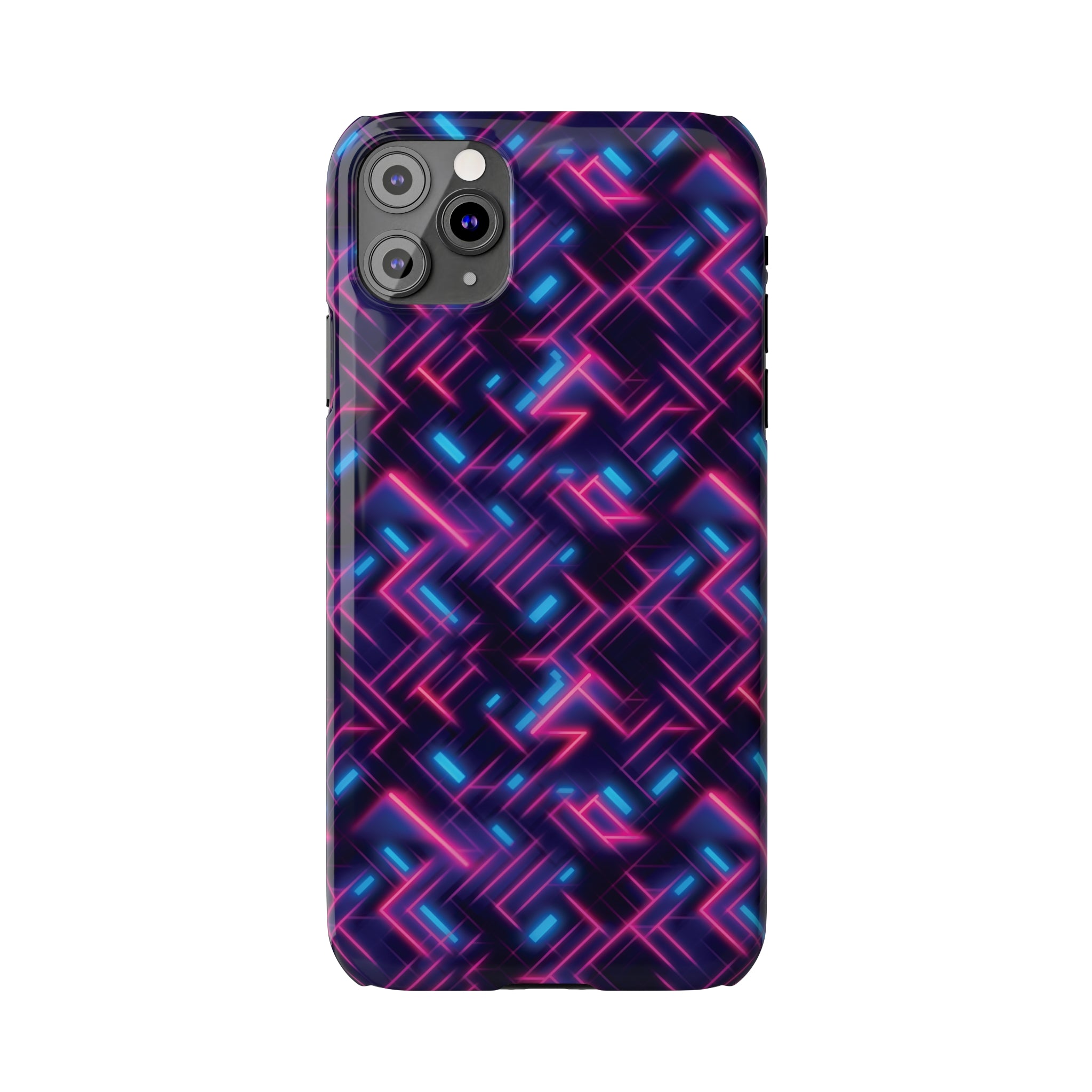 Slim Phone Cases (AOP) - Seamless Synthwave Designs 02