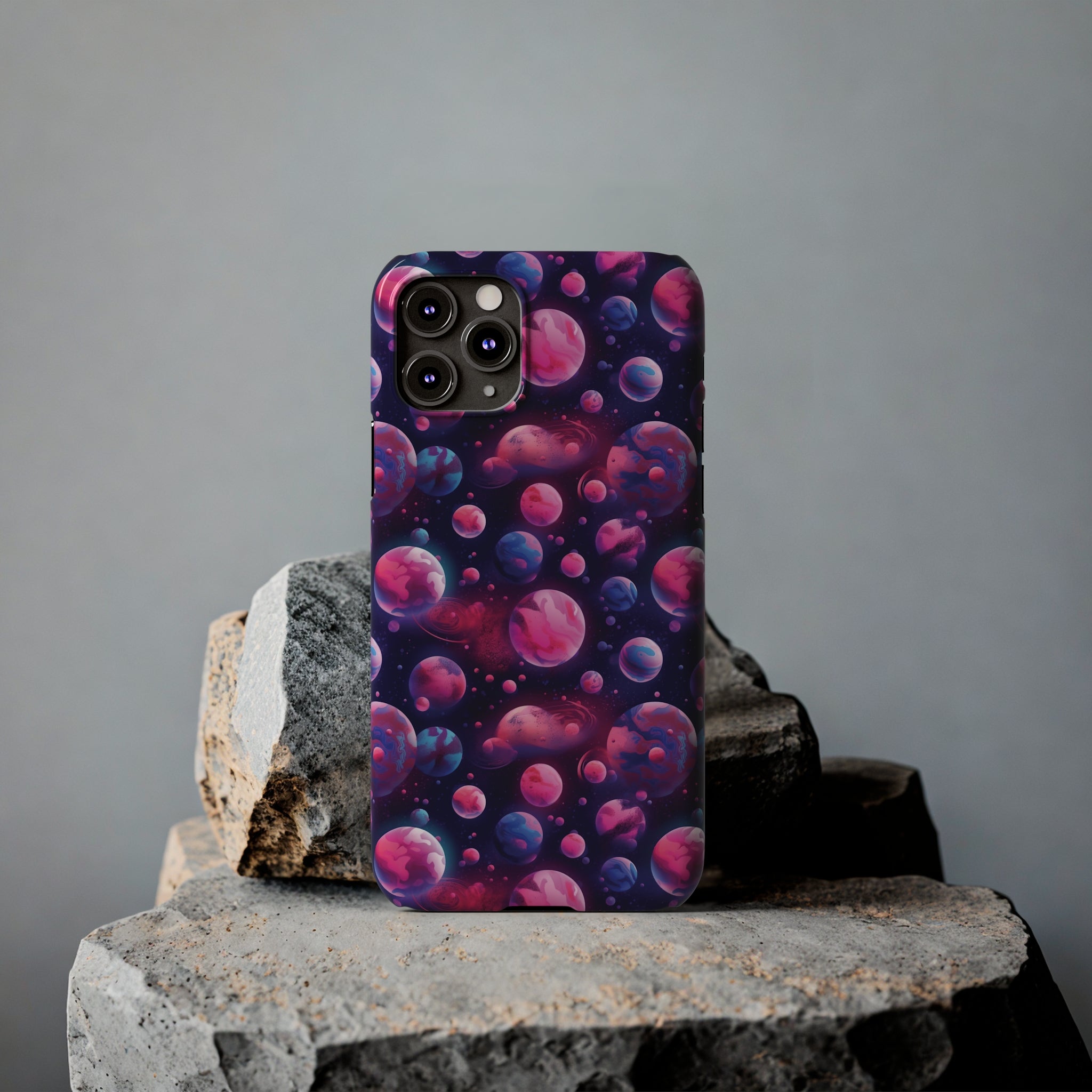 Slim Phone Cases (AOP) - Seamless Fantasy Galaxies 09