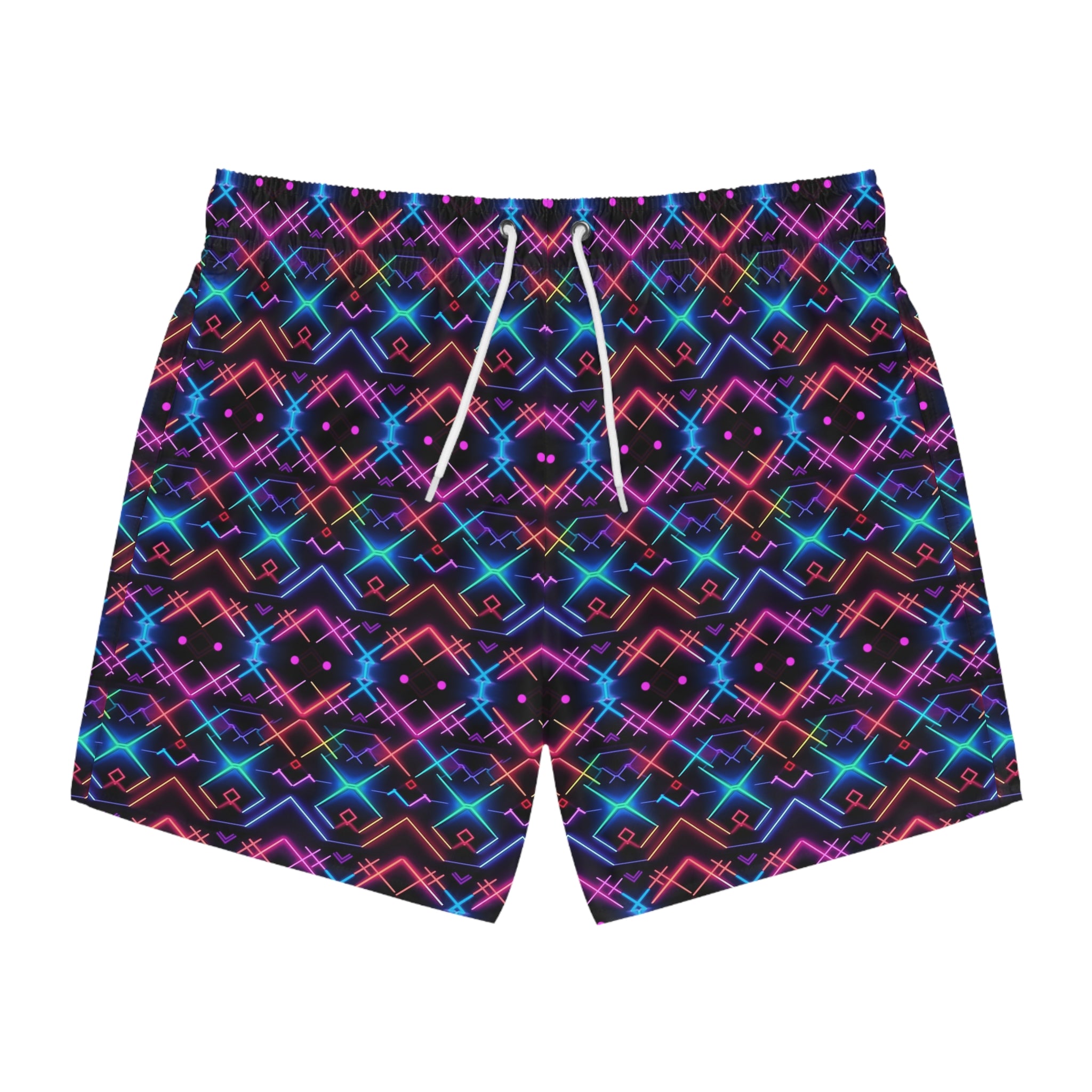 Swim Trunks (AOP) - Seamless Neon Designs 01