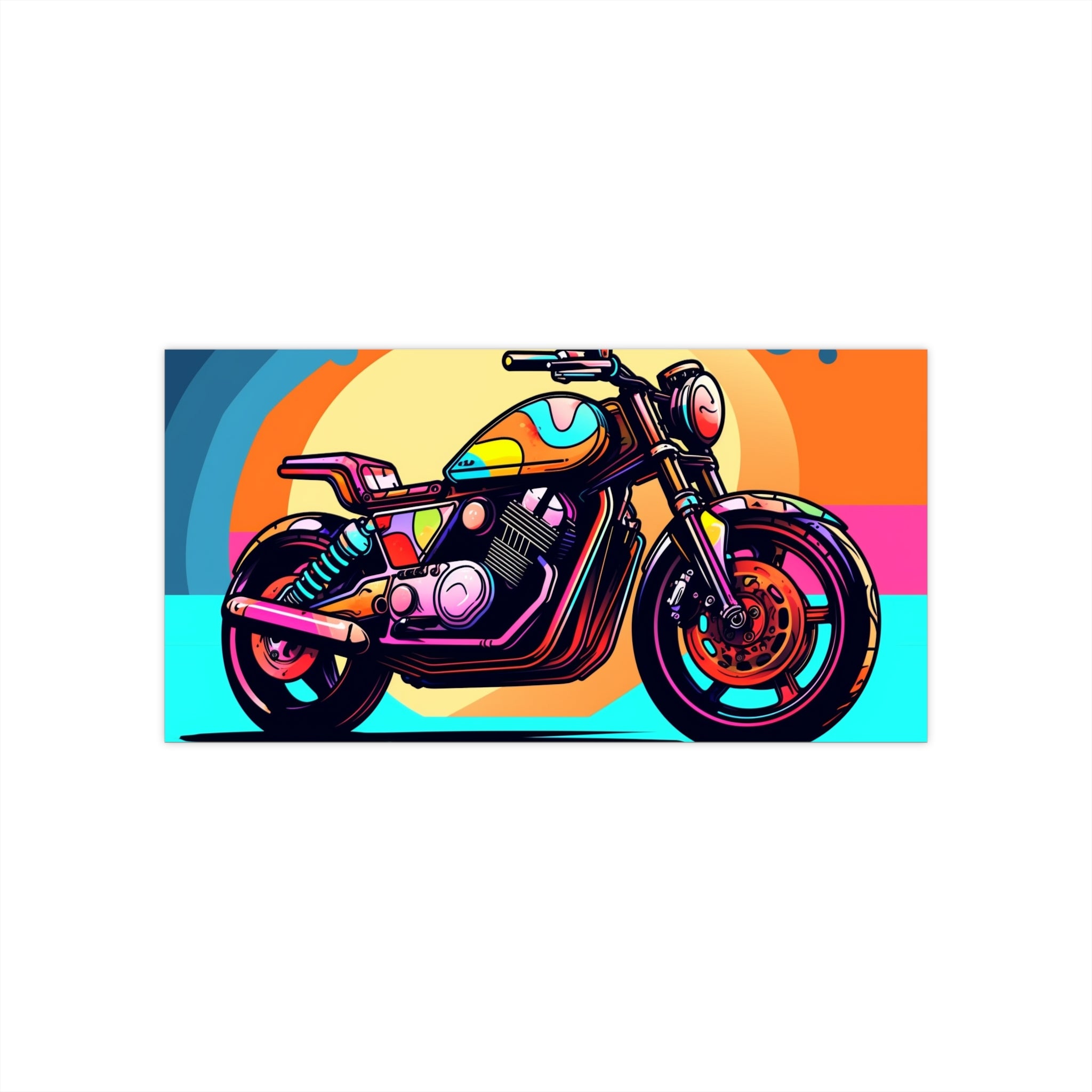 Bumper Stickers - Pop Art Designs, Motorcycle 02