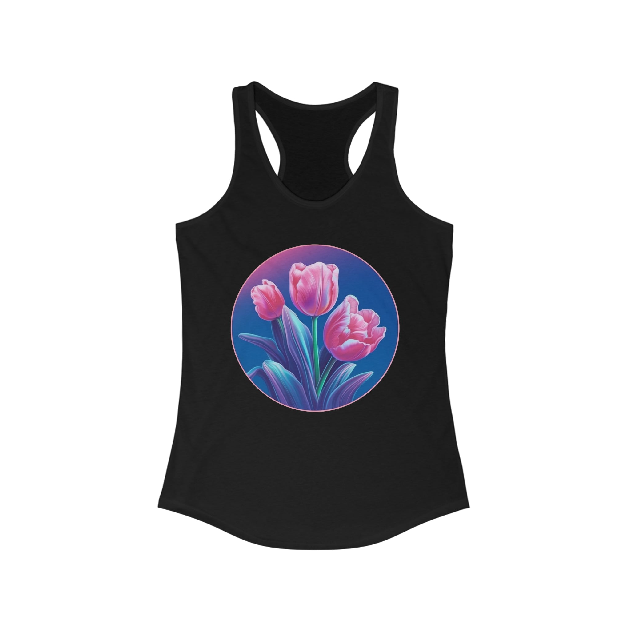 Women's Ideal Racerback Tank - Flowers - Tulips