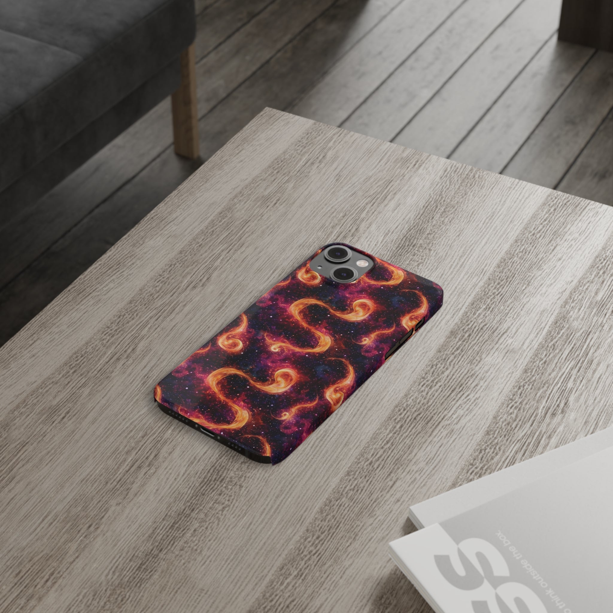 Slim Phone Cases (AOP) - Seamless Fantasy Galaxies 03