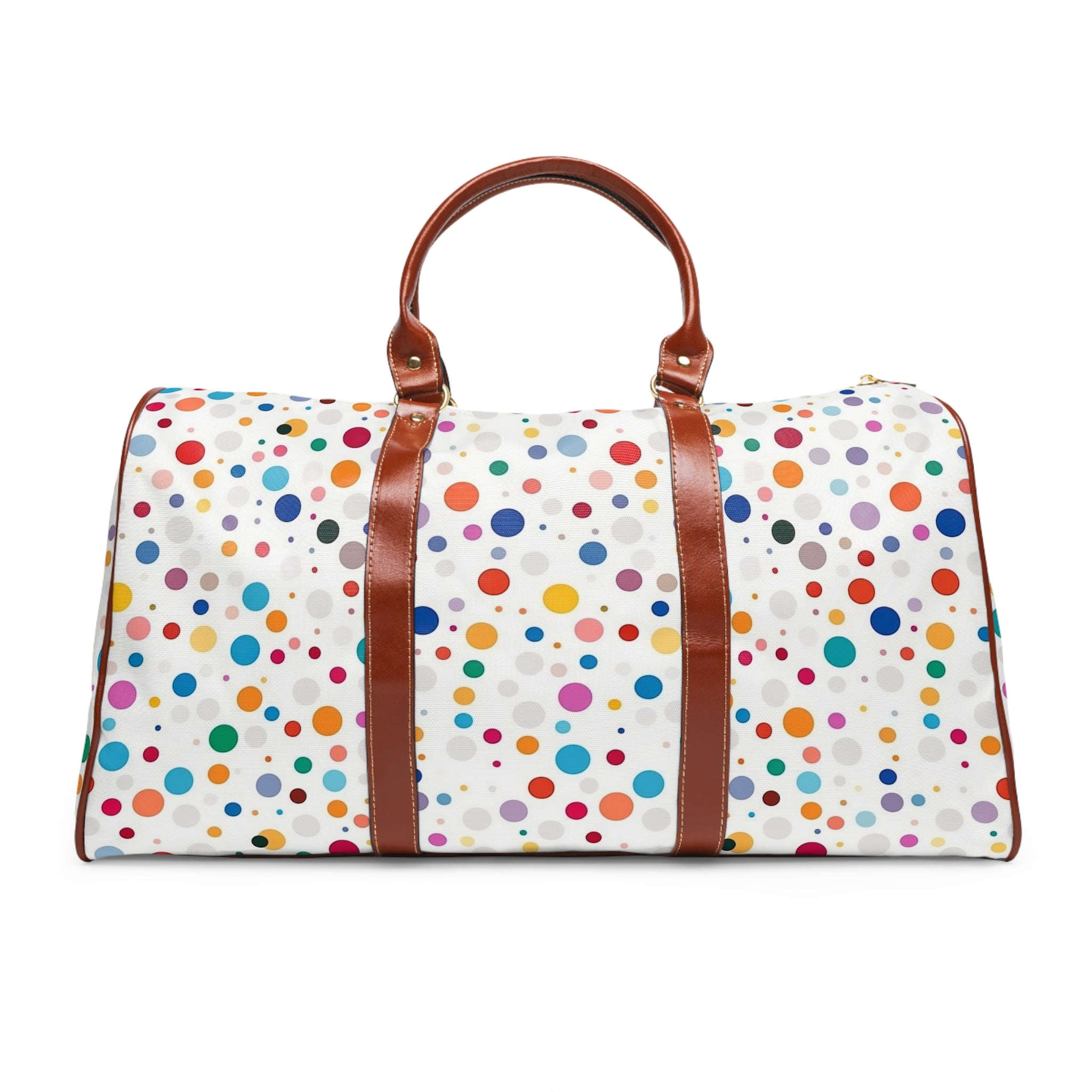 Waterproof Travel Bag (AOP) - Polka Dots Design 01