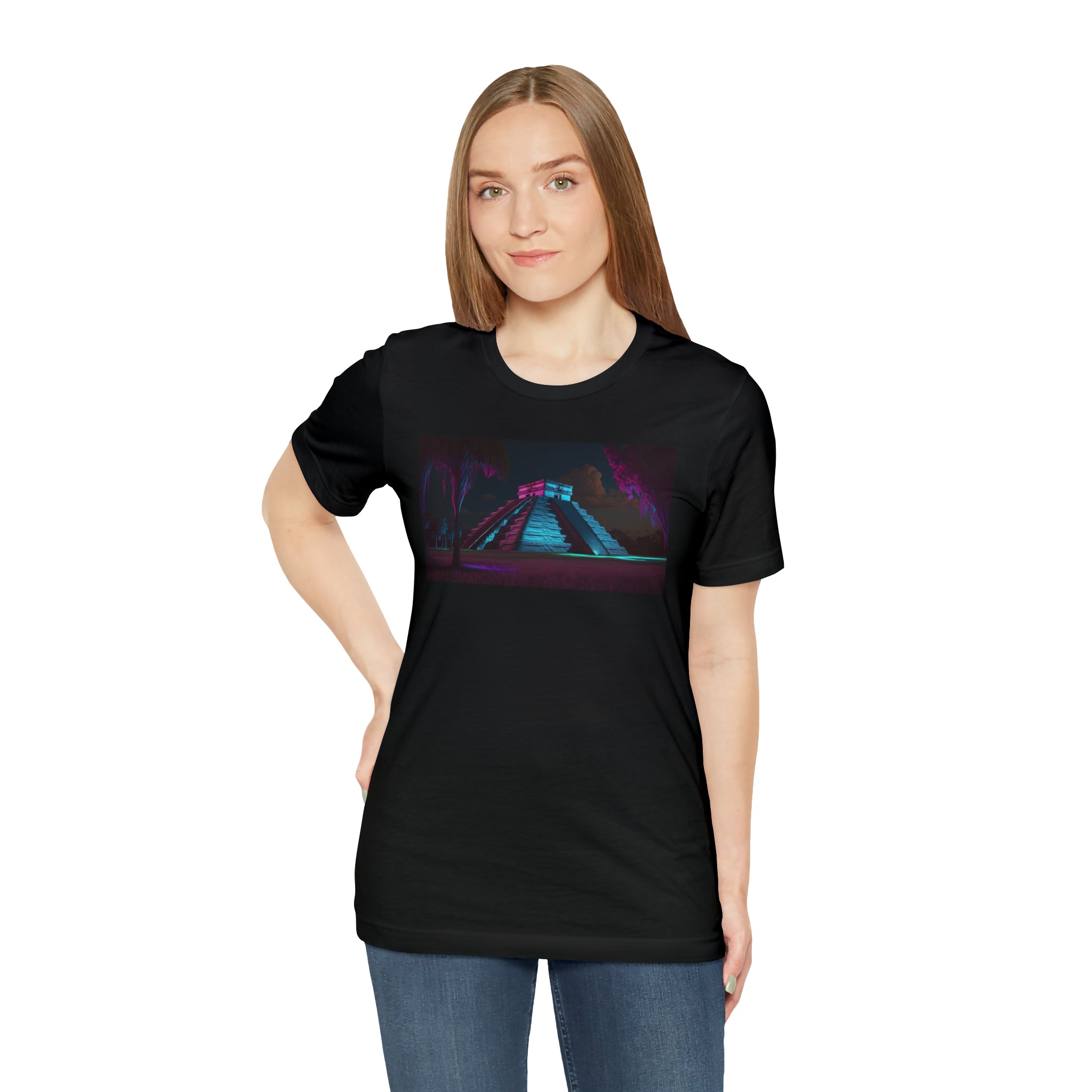 Unisex Jersey Short Sleeve Tee - Chichen Itza, Mexico