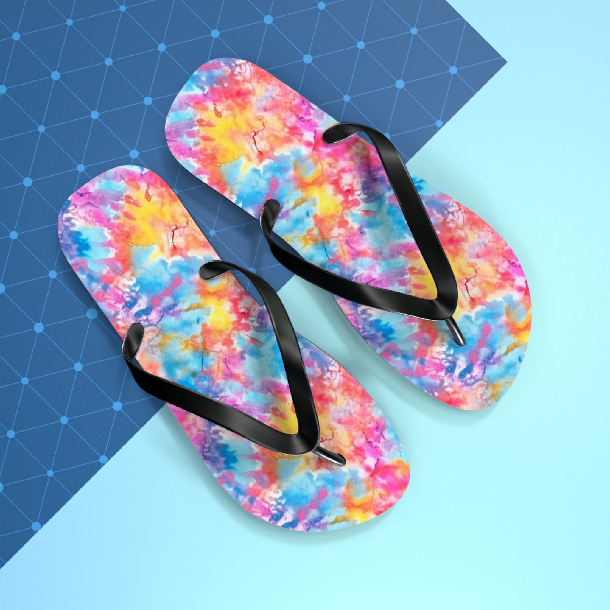 Flip Flops (AOP) - Tie Dye Designs 02