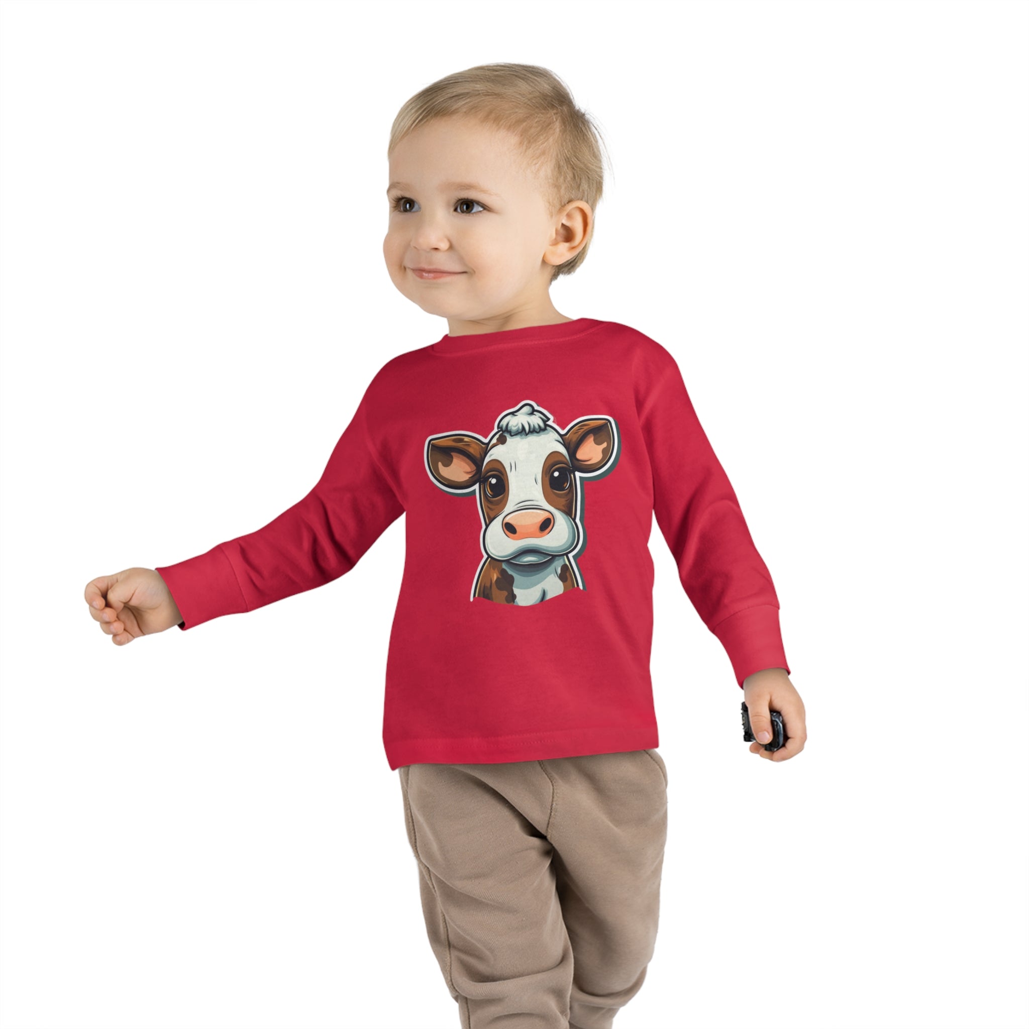 Toddler Long Sleeve Tee - Cow Calf