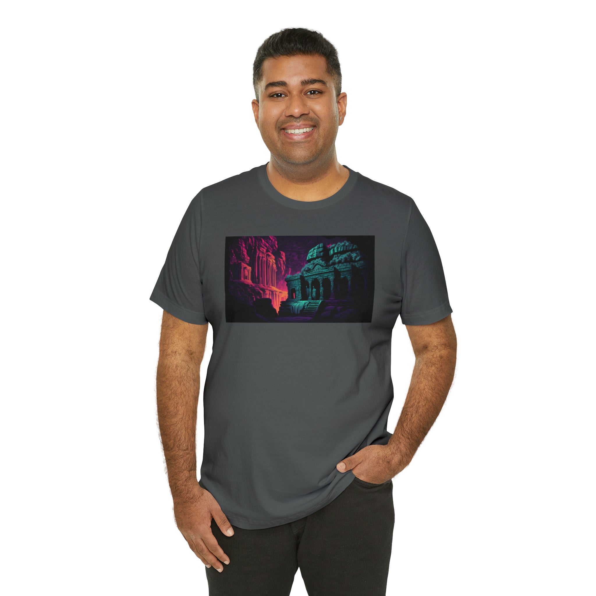 Unisex Jersey Short Sleeve Tee - Ellora Caves, India