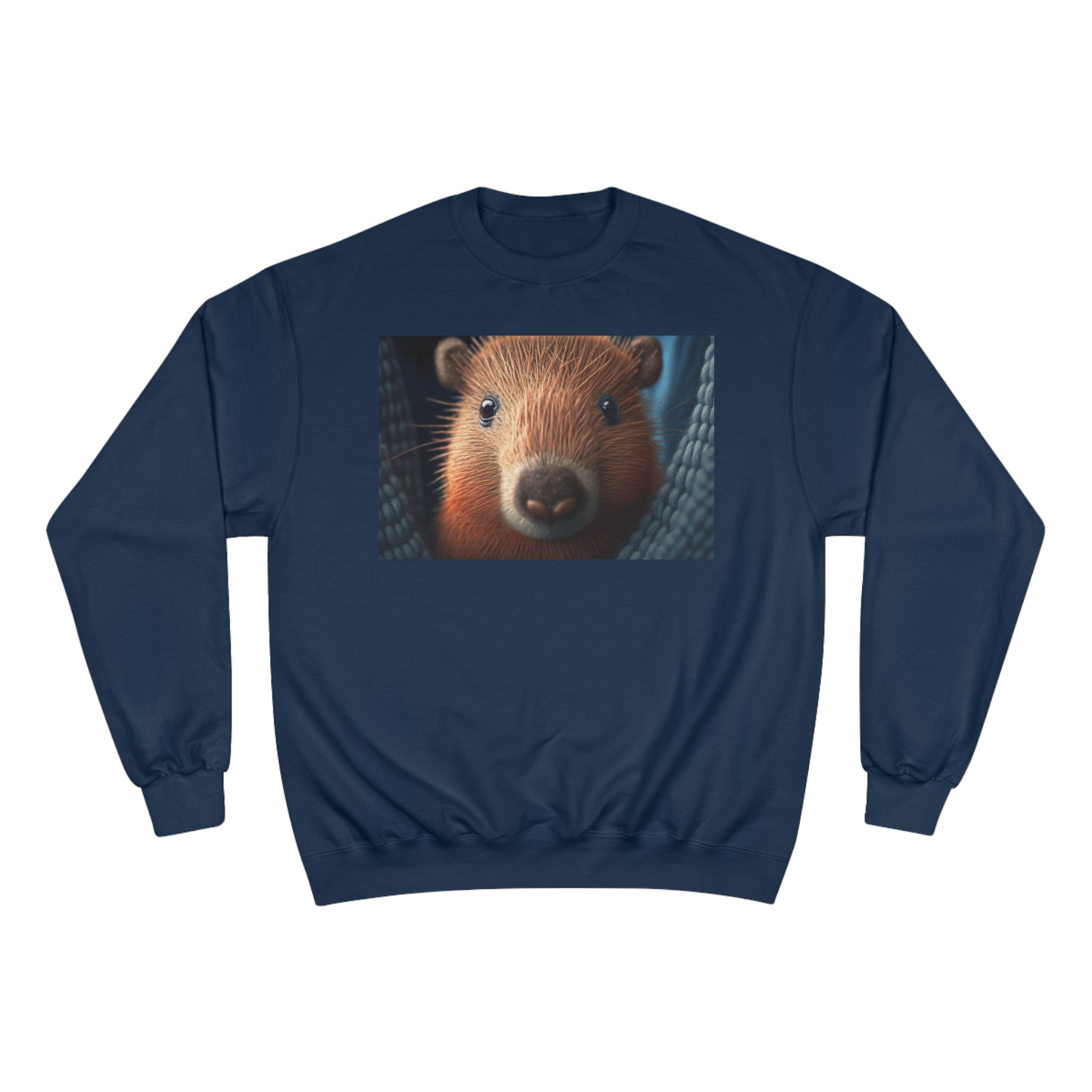 Champion Sweatshirt - Knit Animals, Capybara Pup