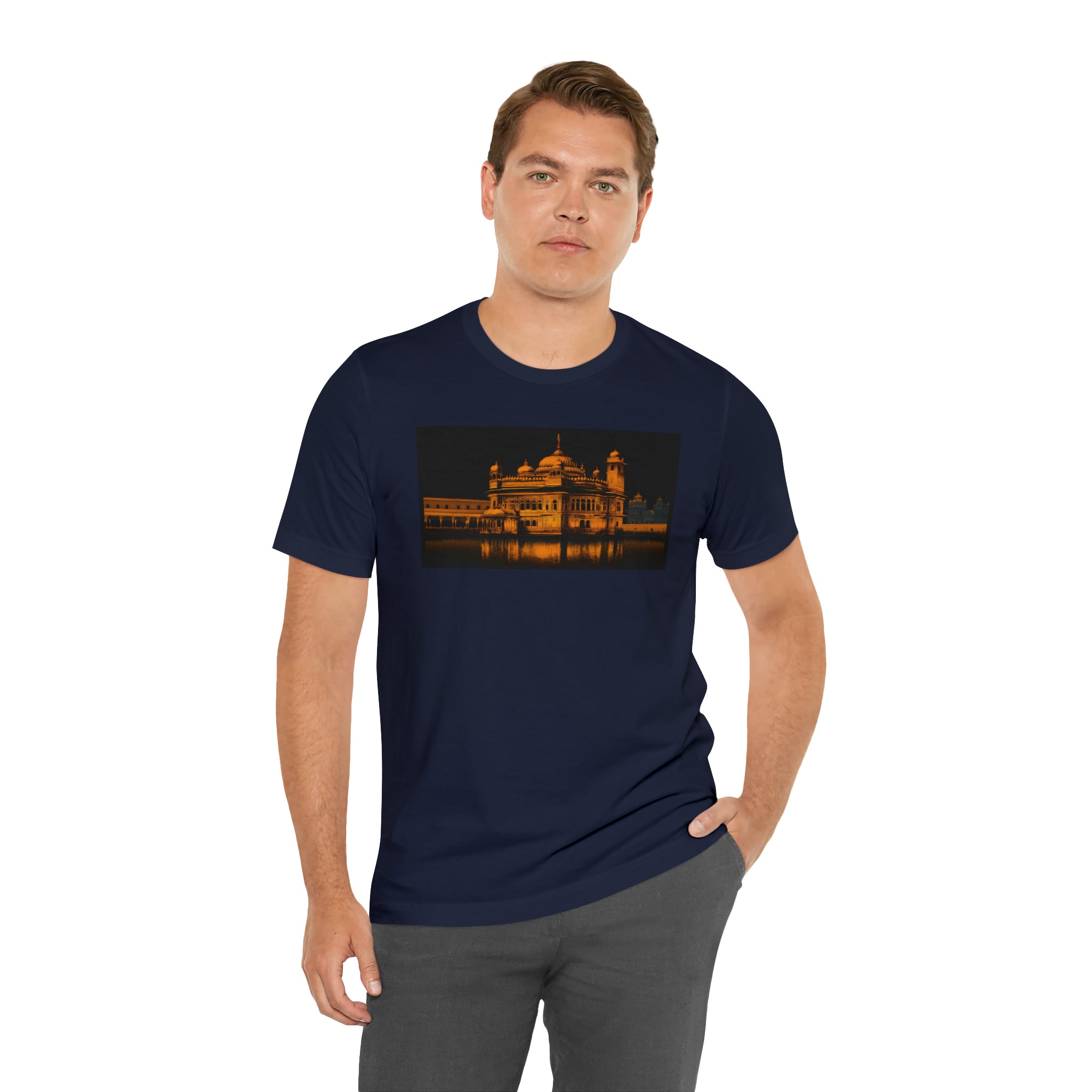 Unisex Jersey Short Sleeve Tee - Golden Temple, India