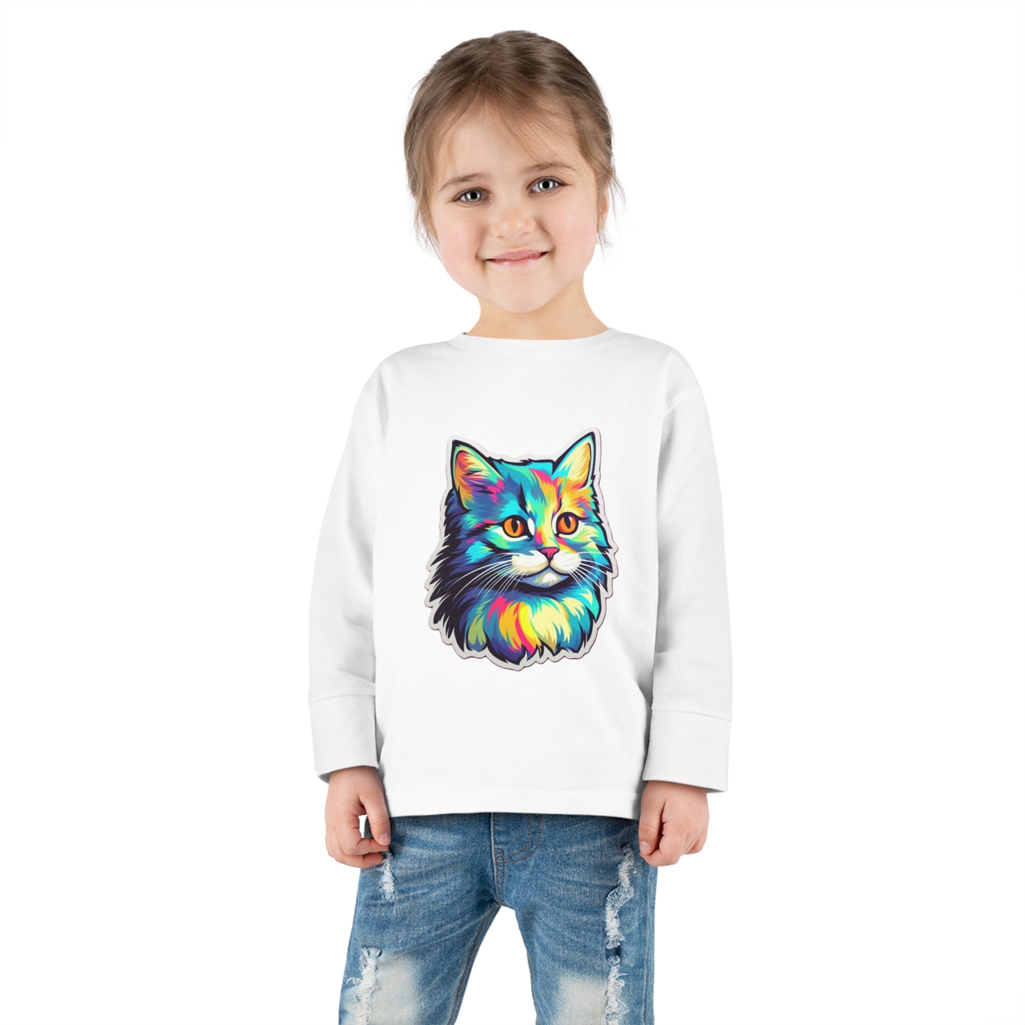 Toddler Long Sleeve Tee - Kittens 01