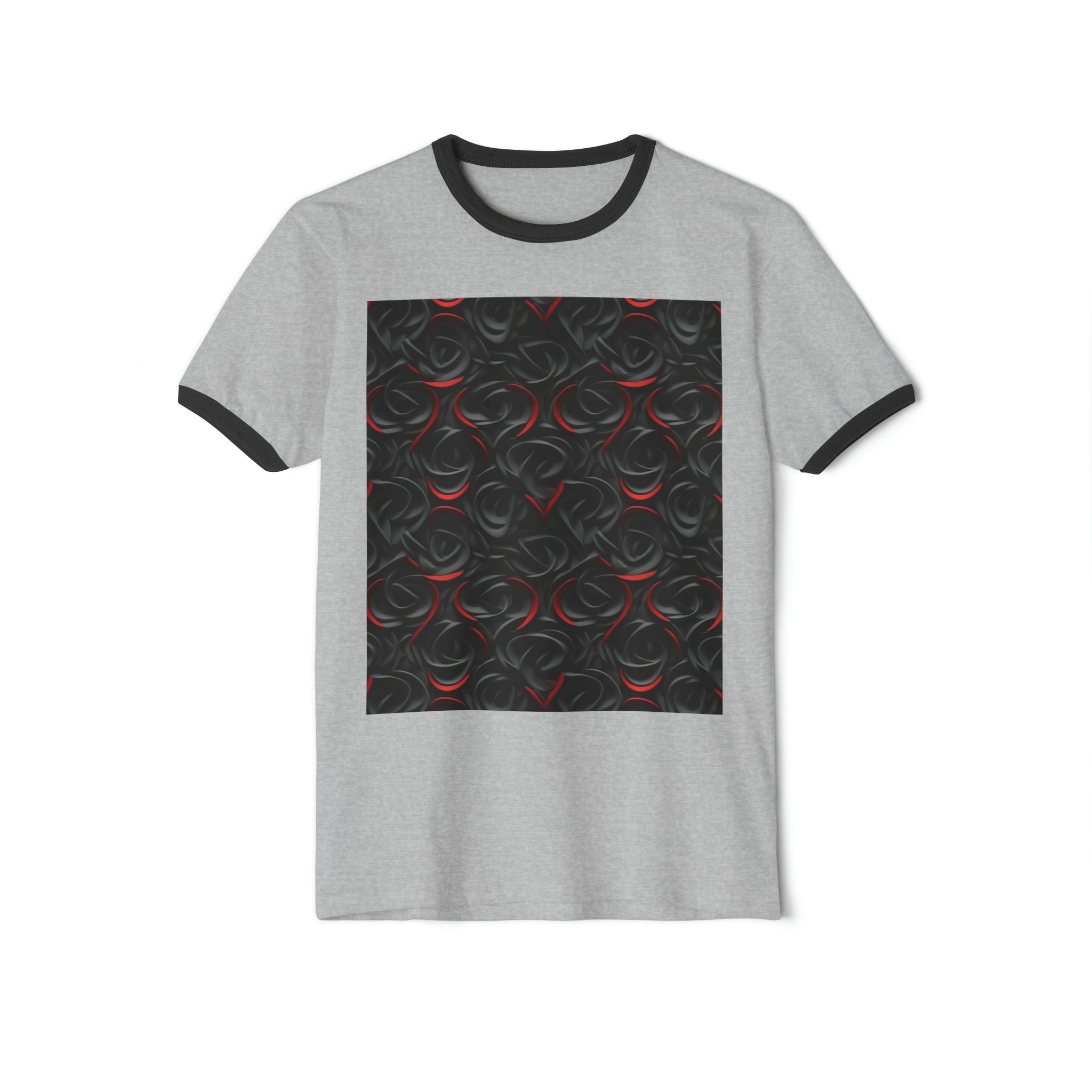 Unisex Cotton Ringer T-Shirt - Abstract Designs 03