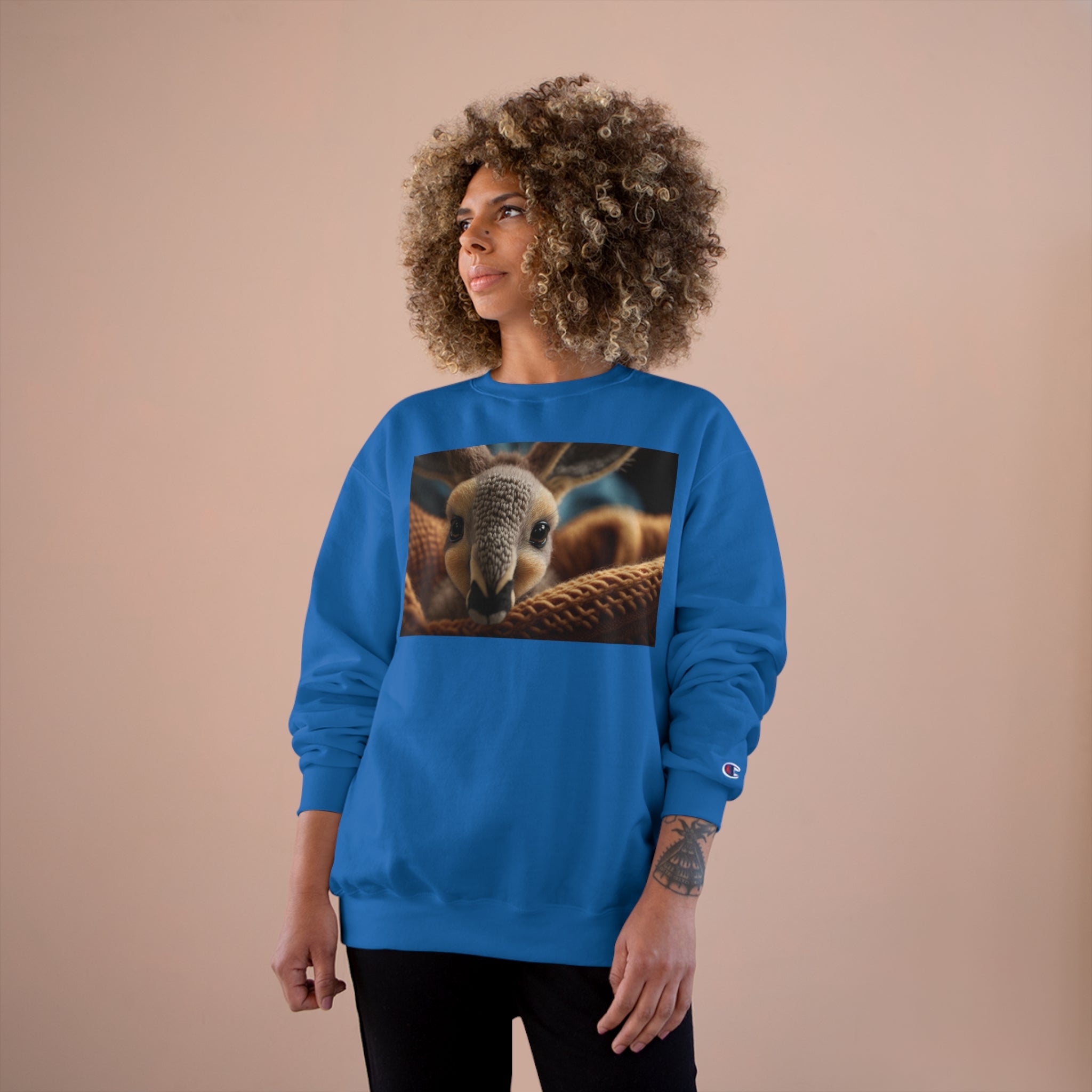 Champion Sweatshirt - Knit Animals, Kangaroo Joey