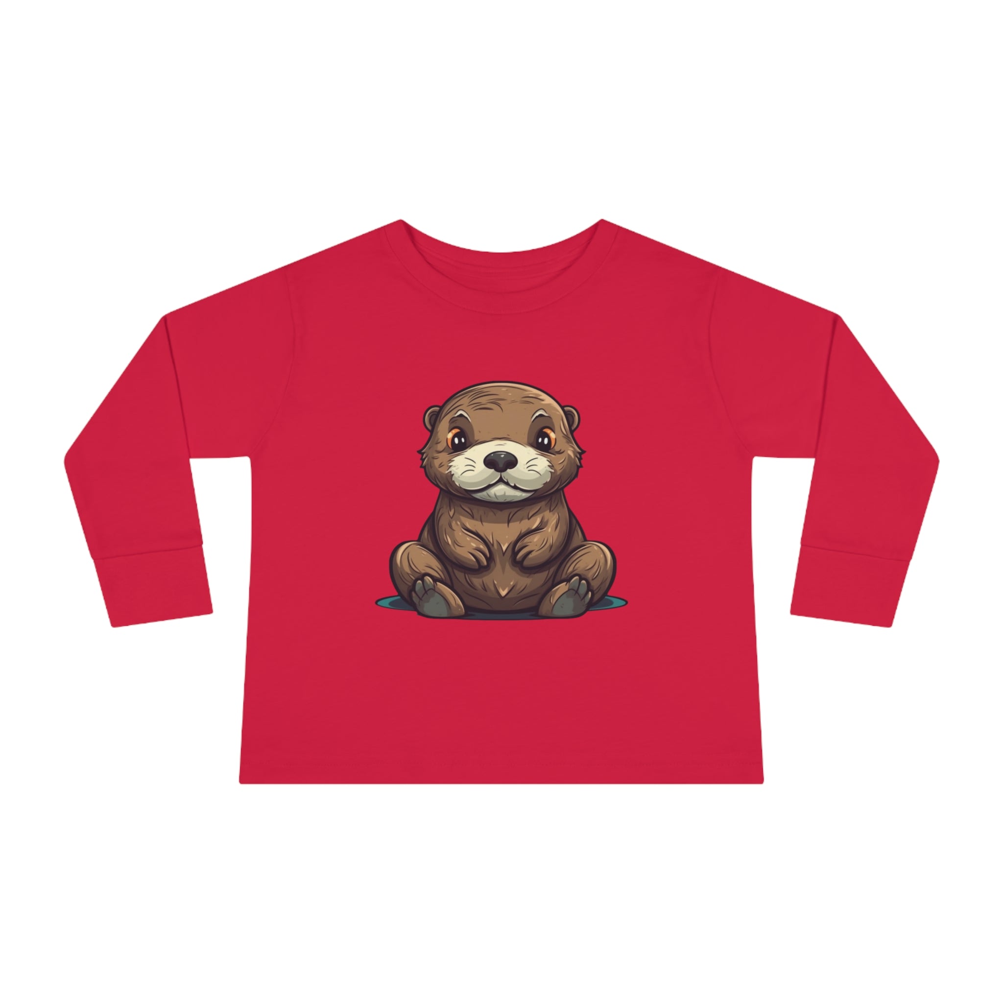 Toddler Long Sleeve Tee - Sea Otter Pup