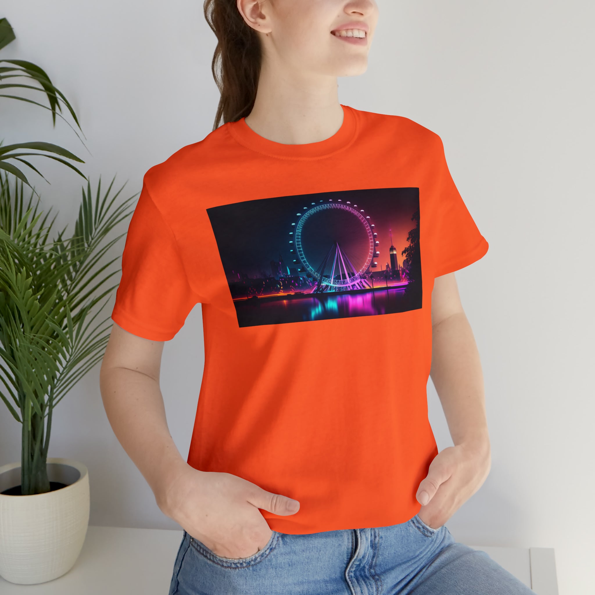 Unisex Jersey Short Sleeve Tee - London Eye, UK