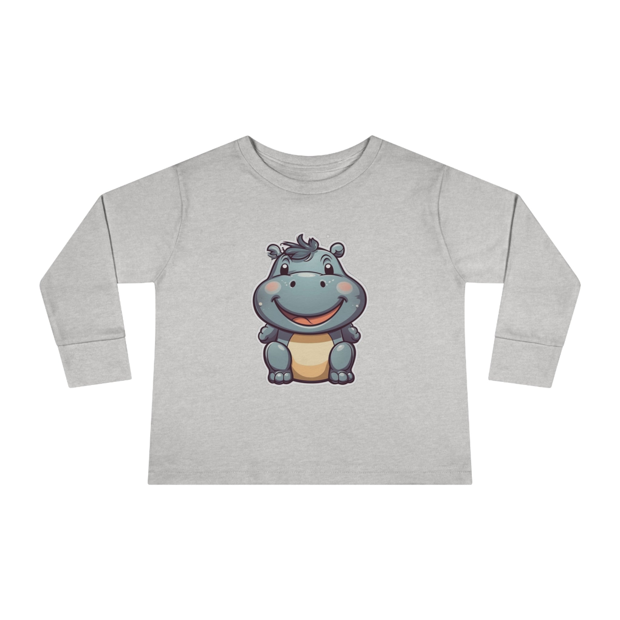 Toddler Long Sleeve Tee - Hippopotamus Calf