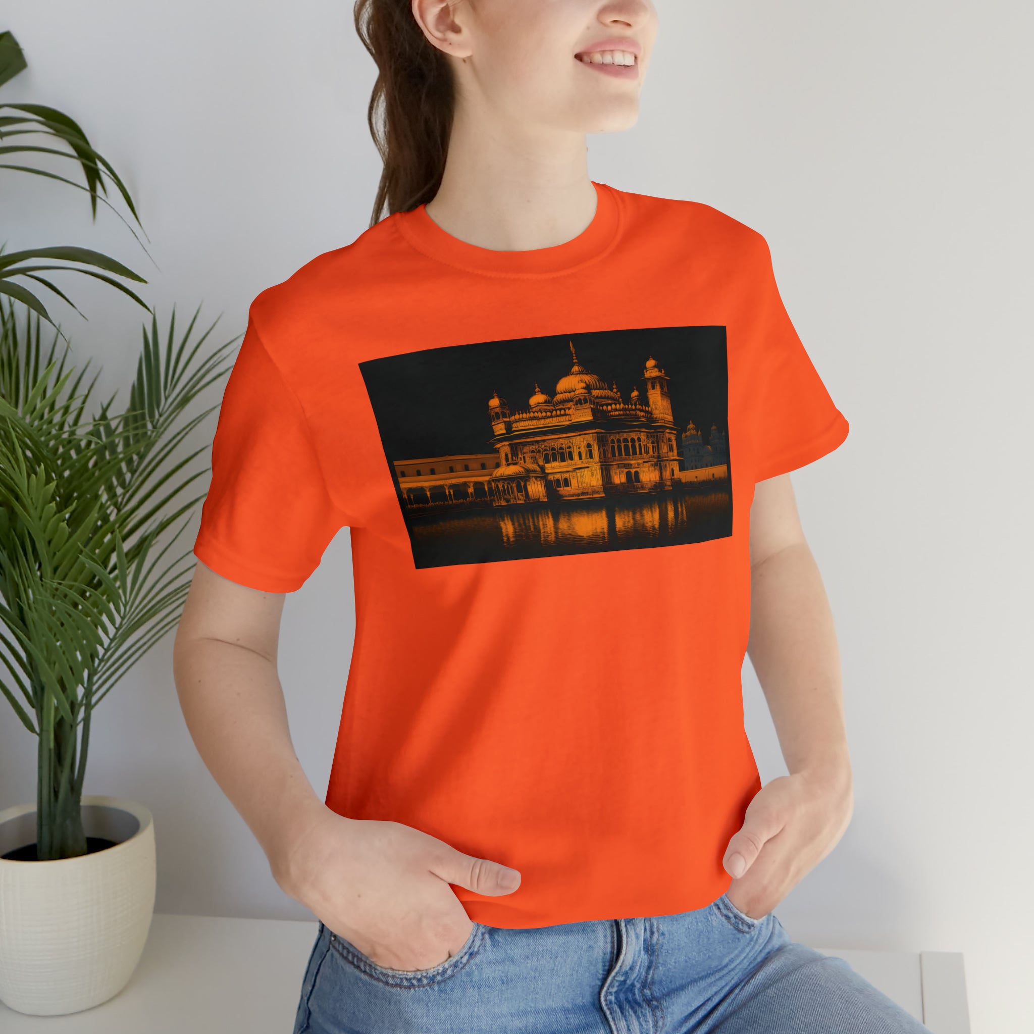 Unisex Jersey Short Sleeve Tee - Golden Temple, India