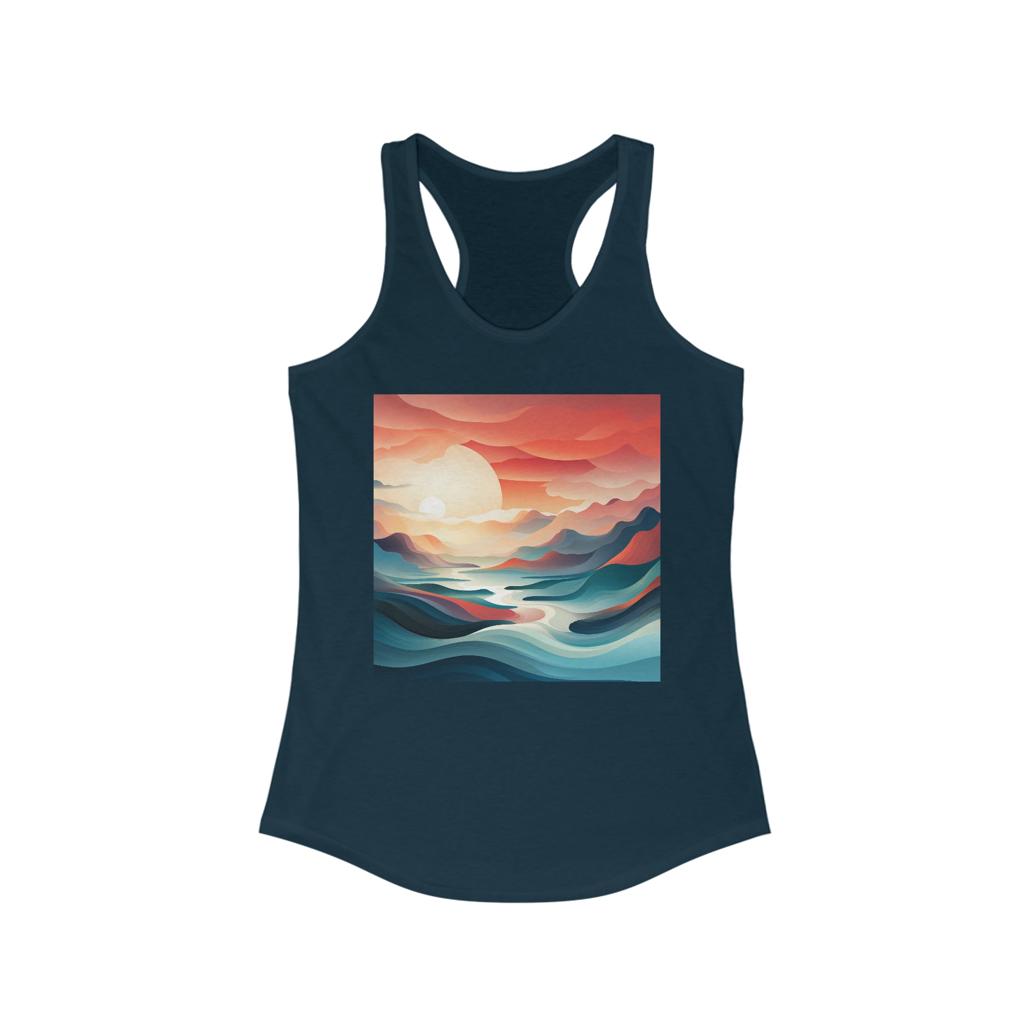 Women's Ideal Racerback Tank - Vector Art Design 23