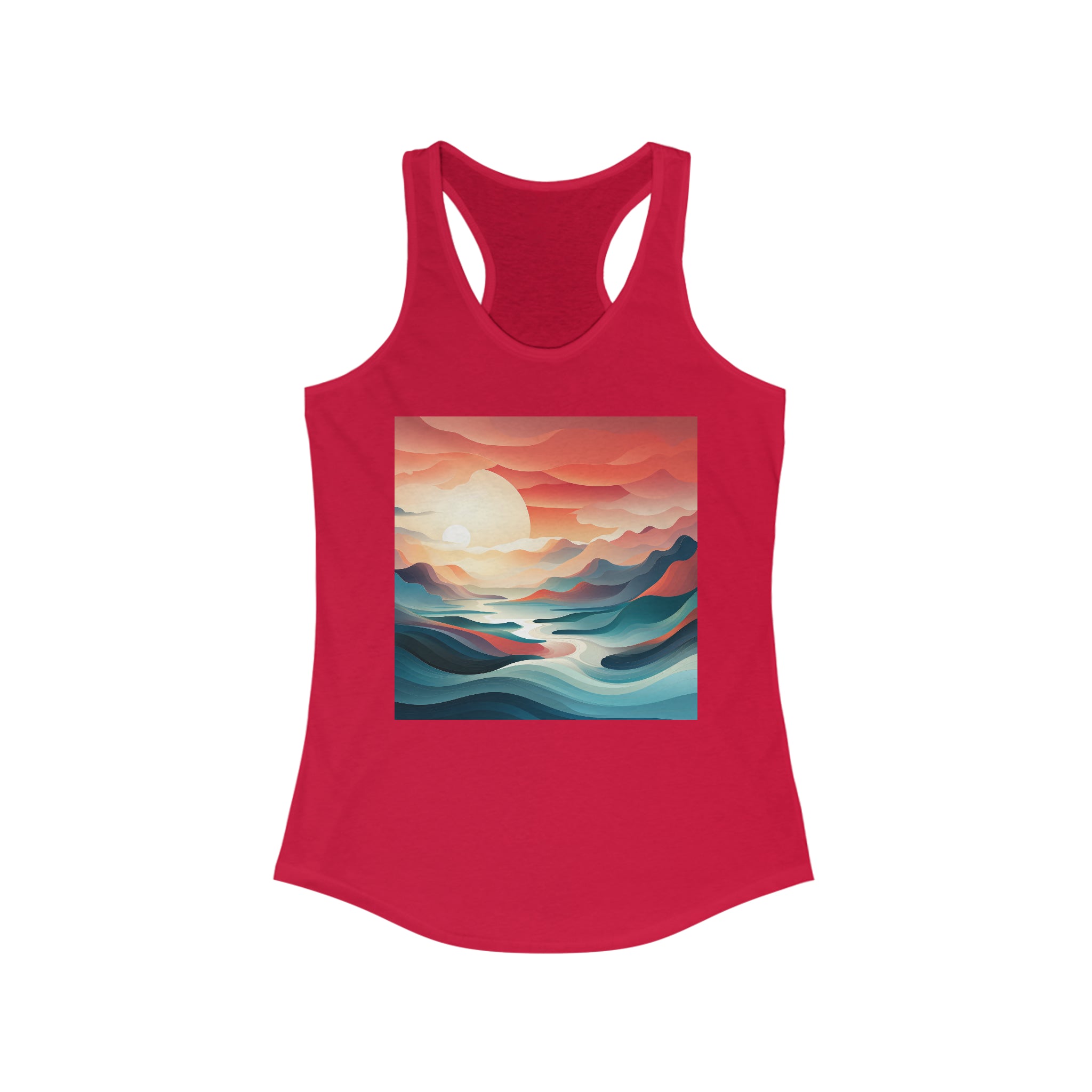 Women's Ideal Racerback Tank - Vector Art Design 23