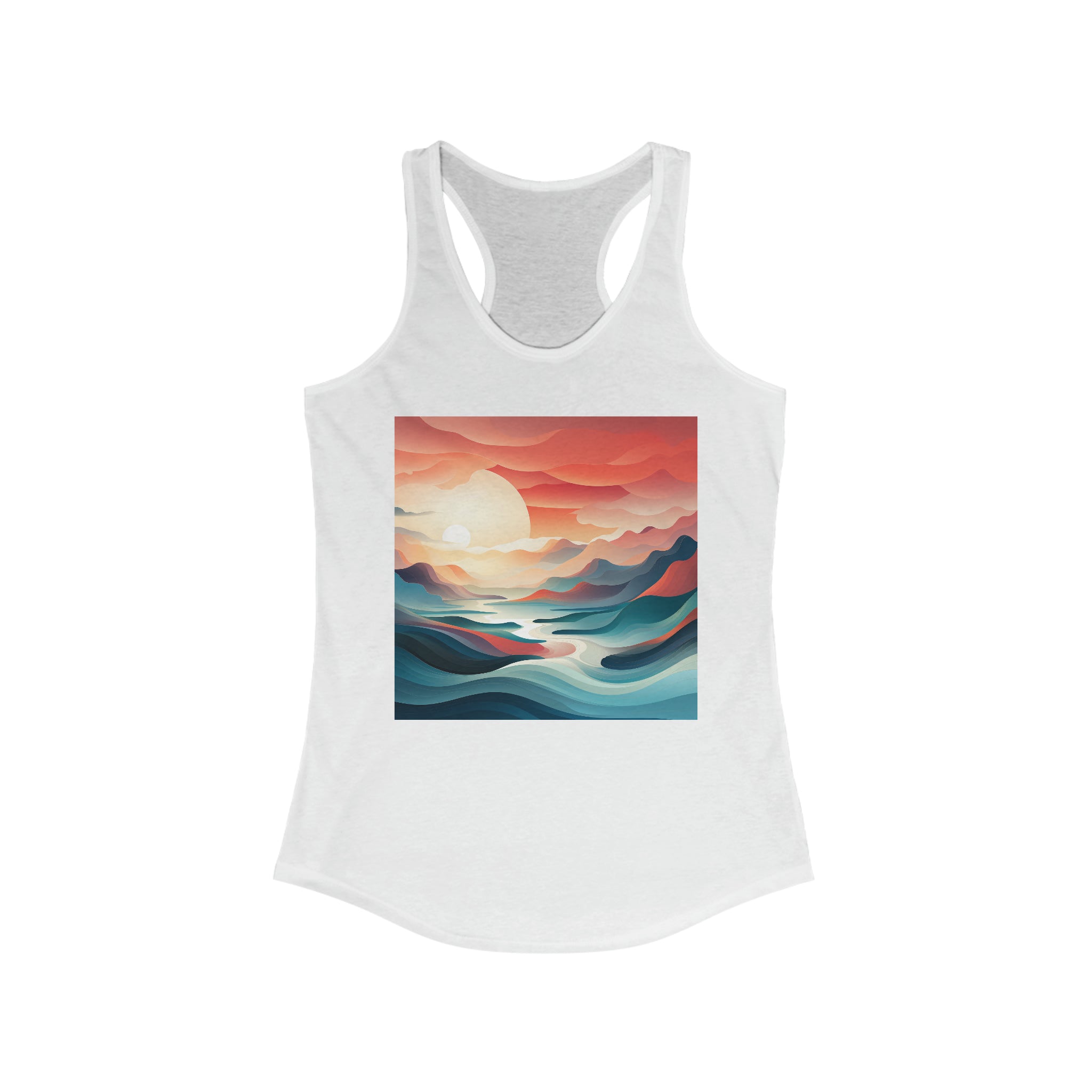 Women's Ideal Racerback Tank - Vector Art Design 23