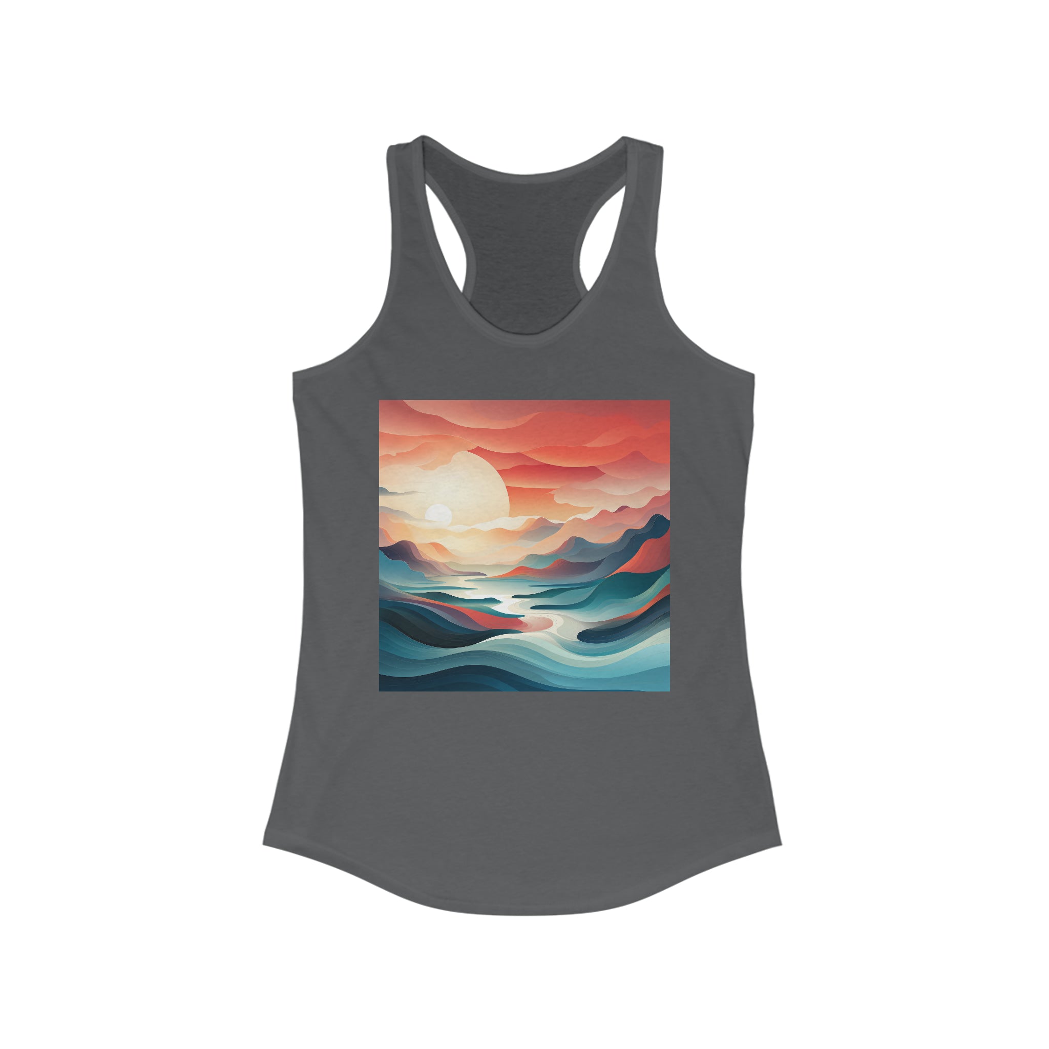 Women's Ideal Racerback Tank - Vector Art Design 23