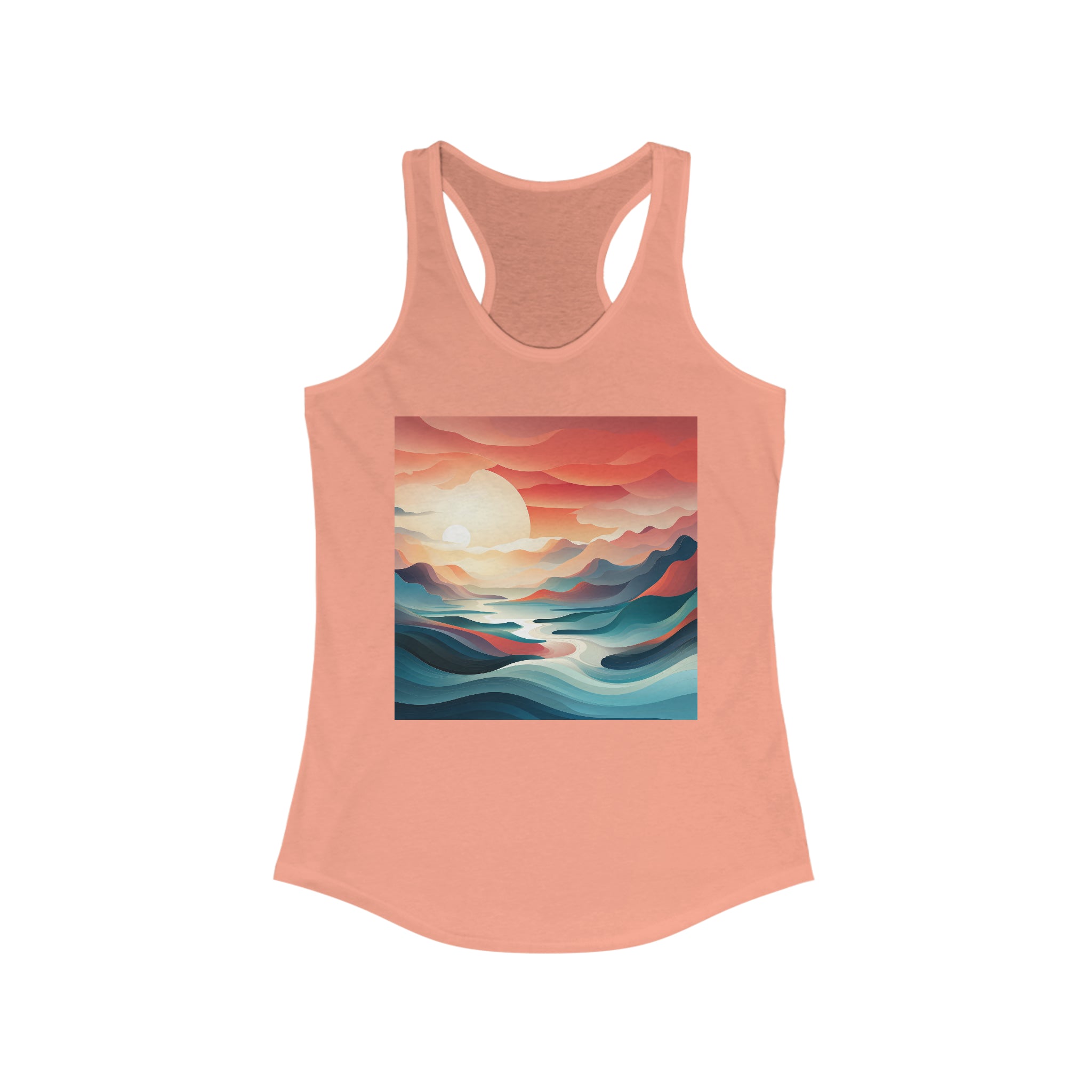 Women's Ideal Racerback Tank - Vector Art Design 23