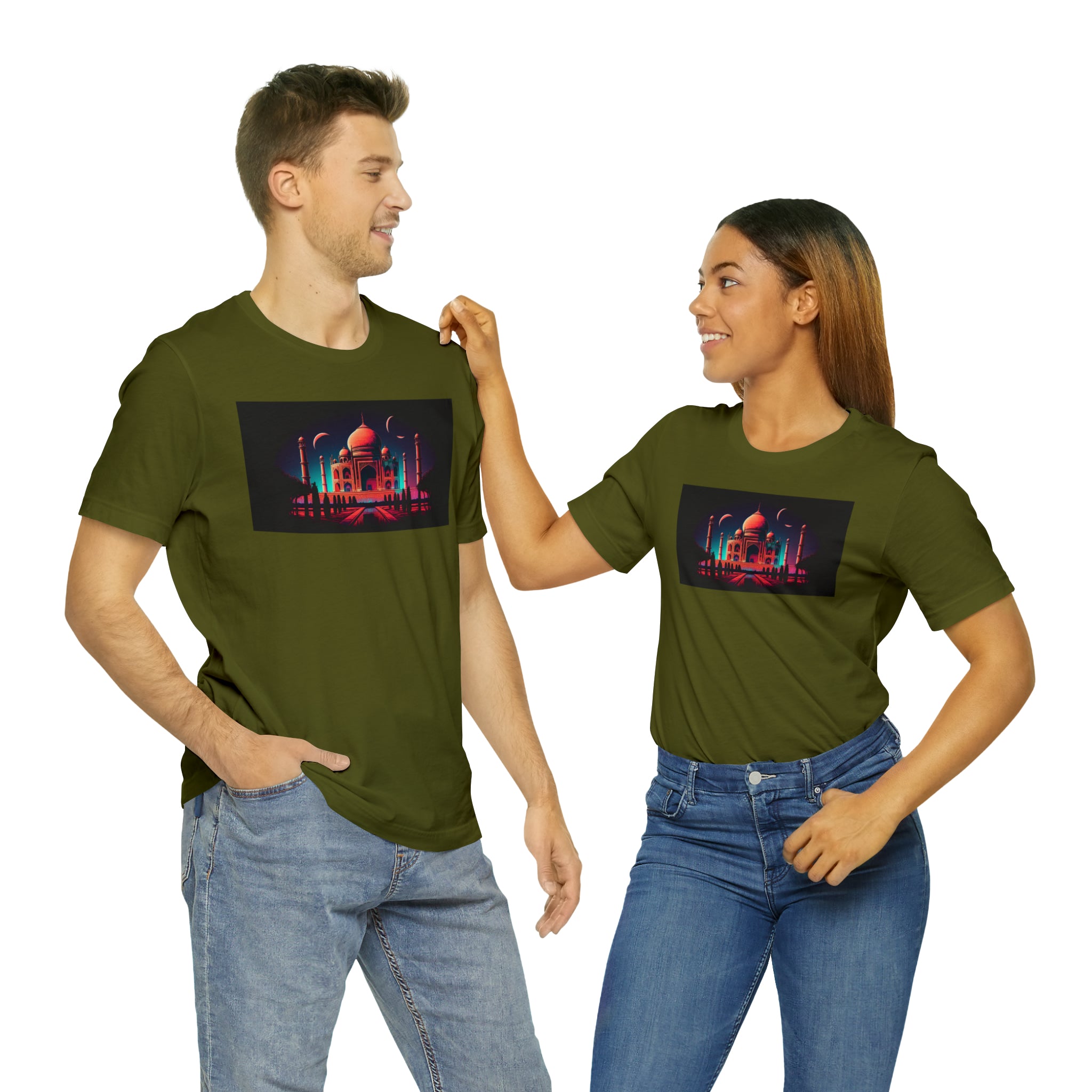 Unisex Jersey Short Sleeve Tee - Taj Mahal, Agra, India