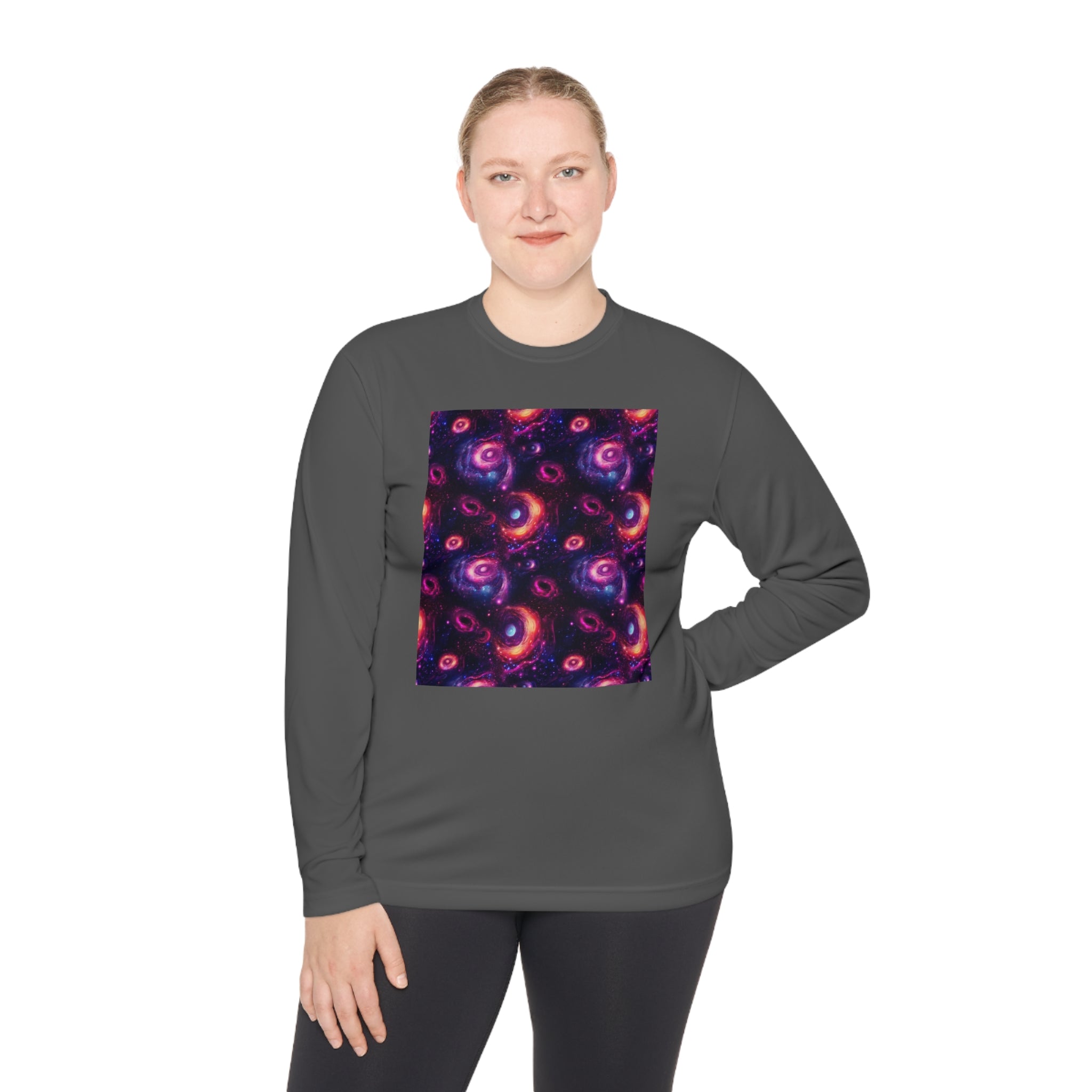 Unisex Lightweight Long Sleeve Tee (AOP) - Abstract Designs 02