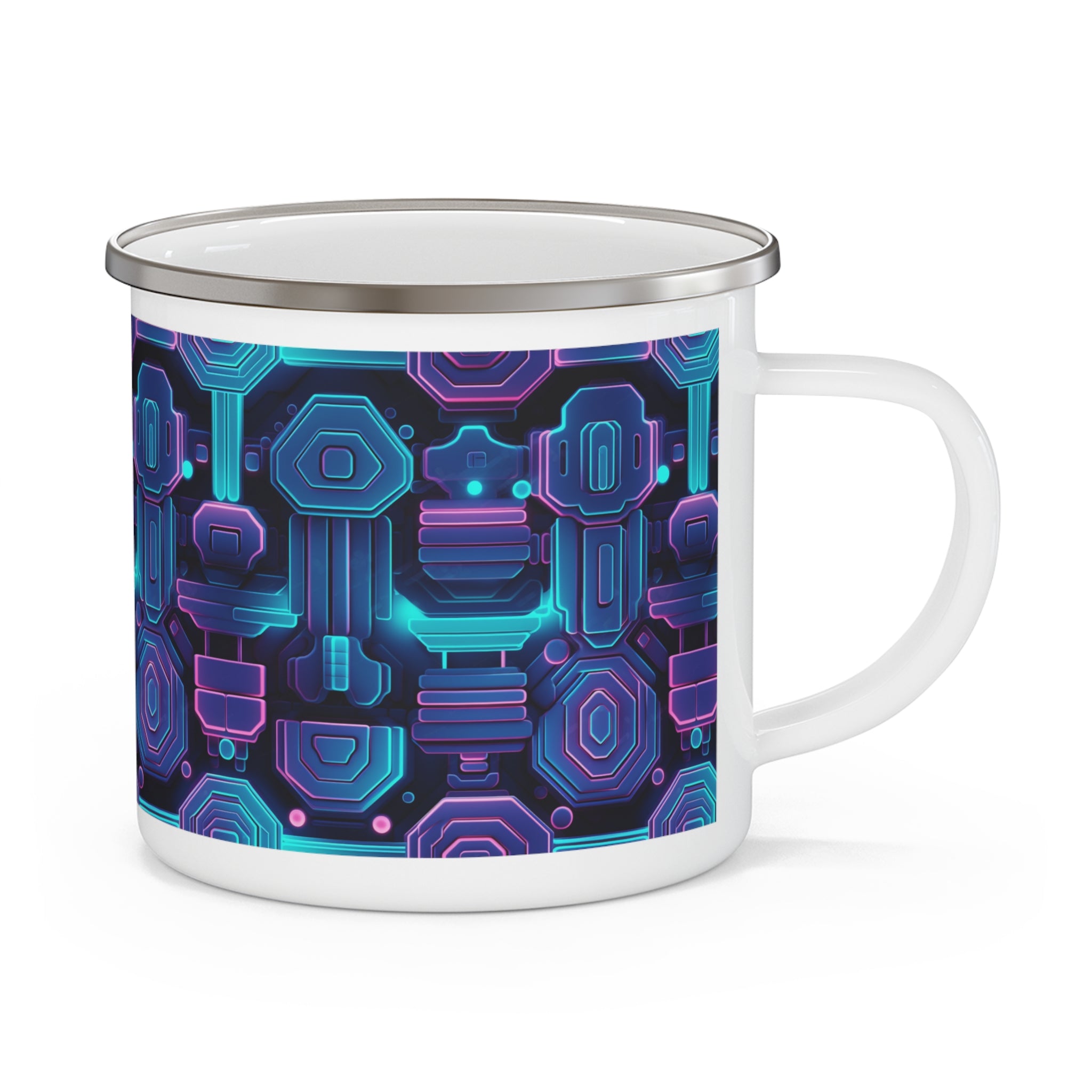 Enamel Camping Mug - Seamless Designs 16