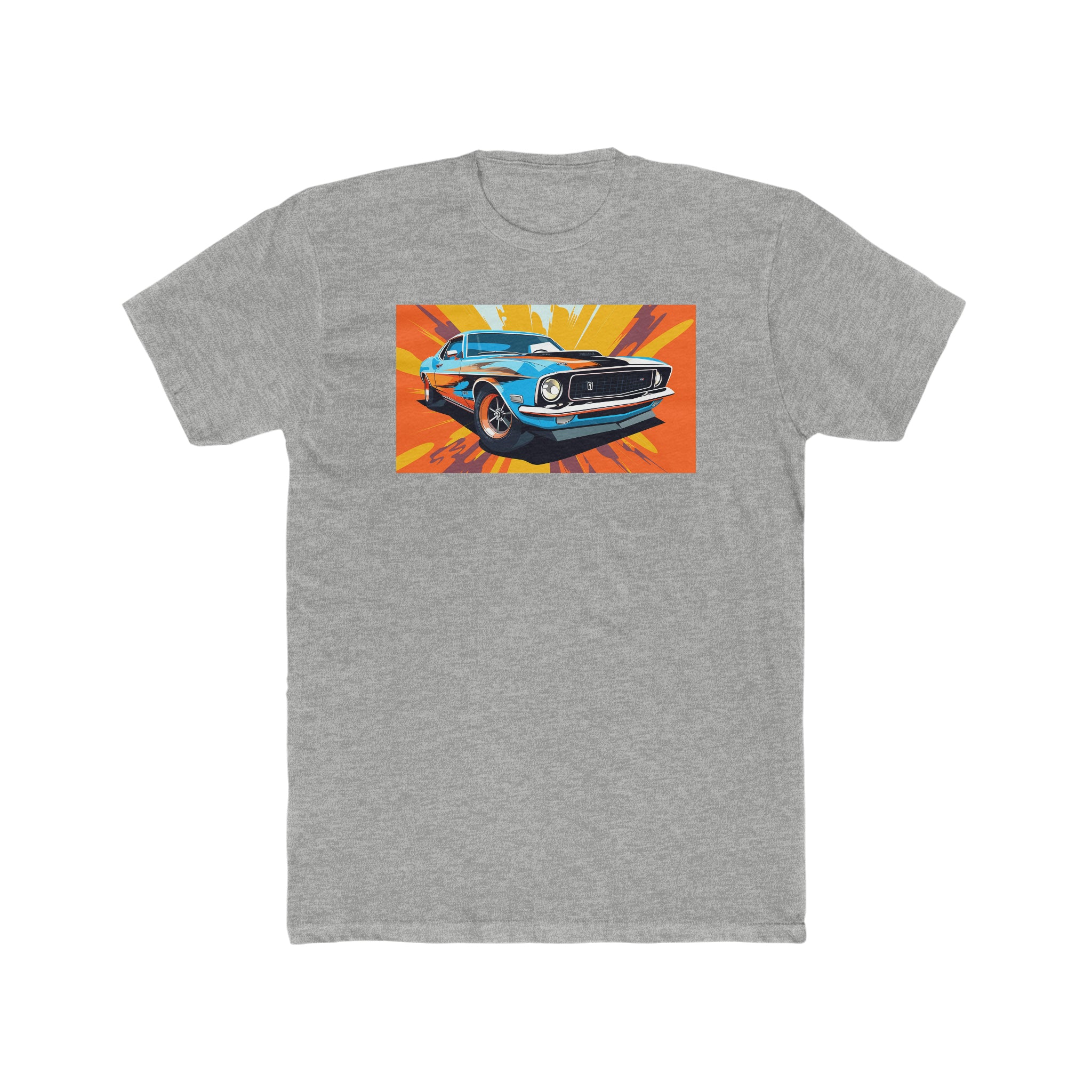 Men's Cotton Crew Tee - Pop Art - Car 02