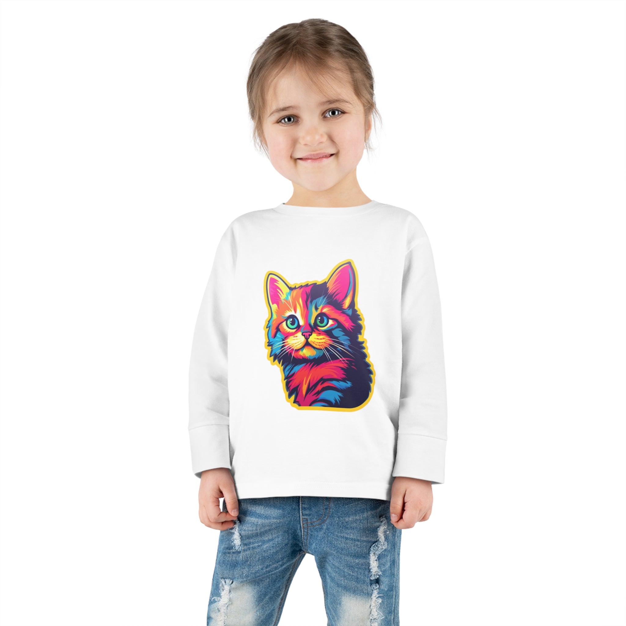 Toddler Long Sleeve Tee - Kittens 04