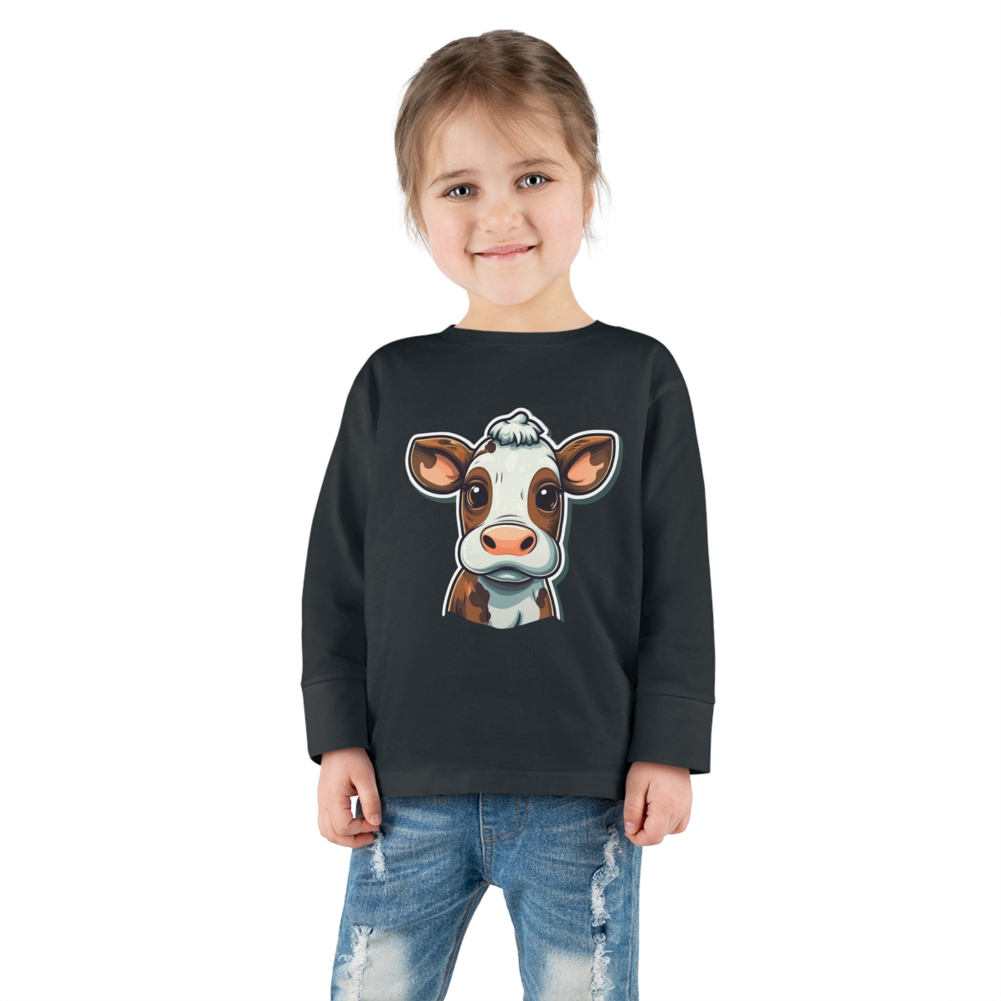 Toddler Long Sleeve Tee - Cow Calf