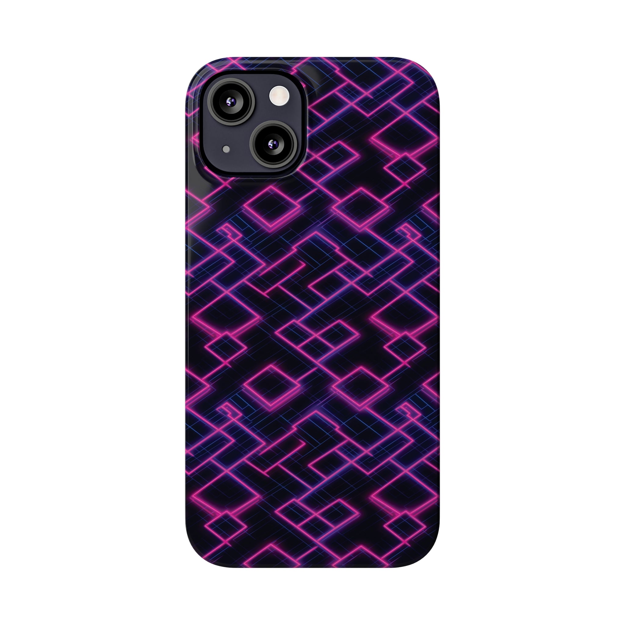 Slim Phone Cases (AOP) - Seamless Synthwave Designs 01