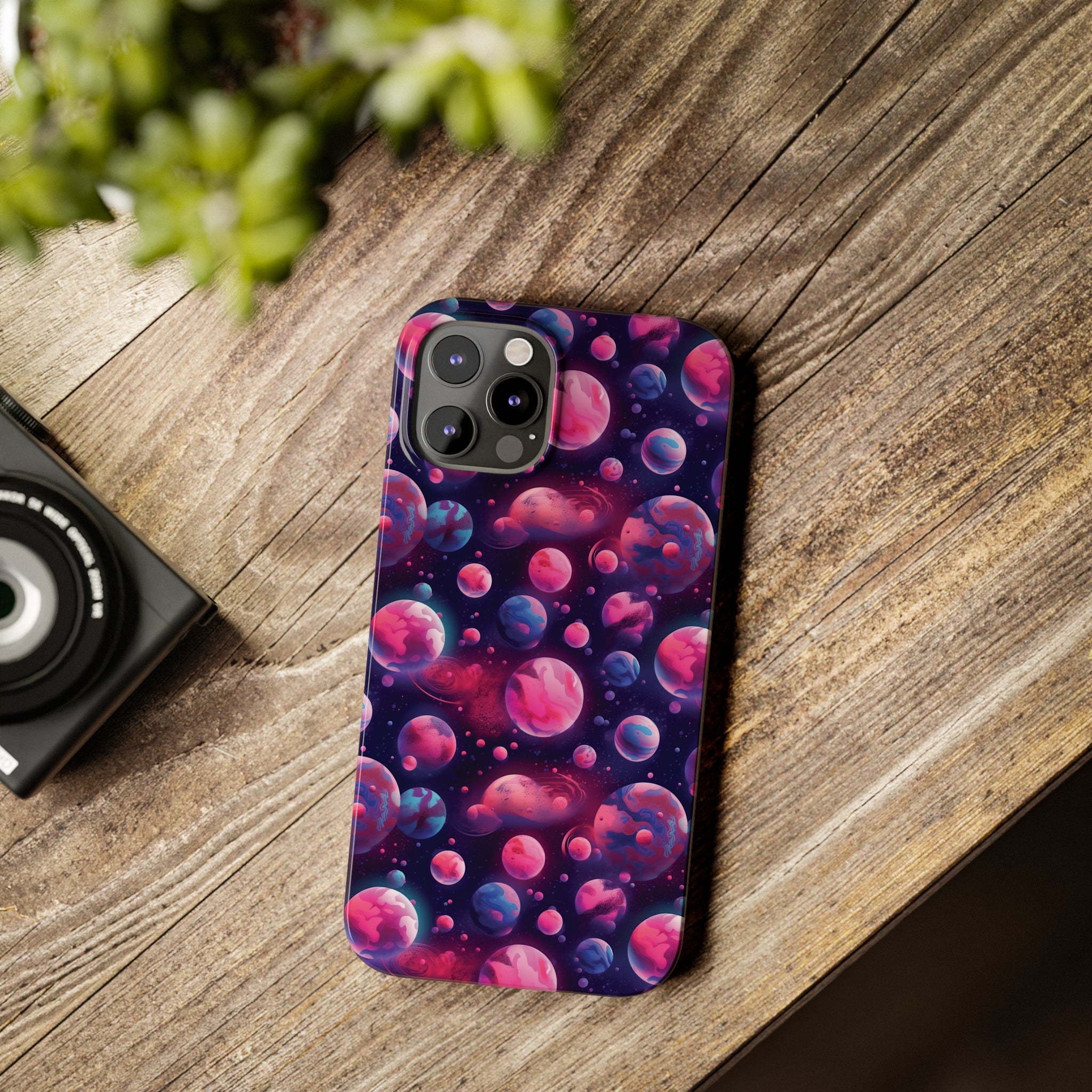 Slim Phone Cases (AOP) - Seamless Fantasy Galaxies 09