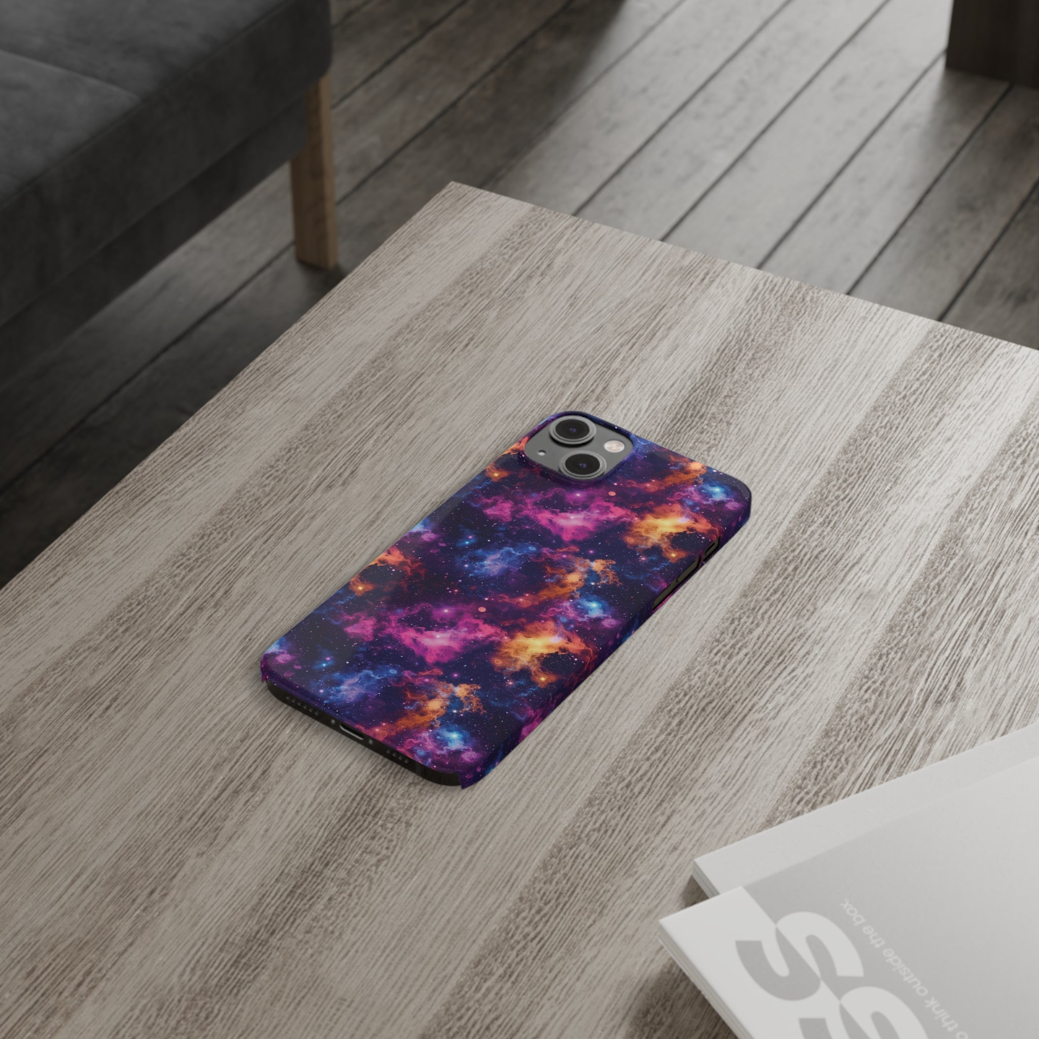 Slim Phone Cases (AOP) - Seamless Fantasy Galaxies 06