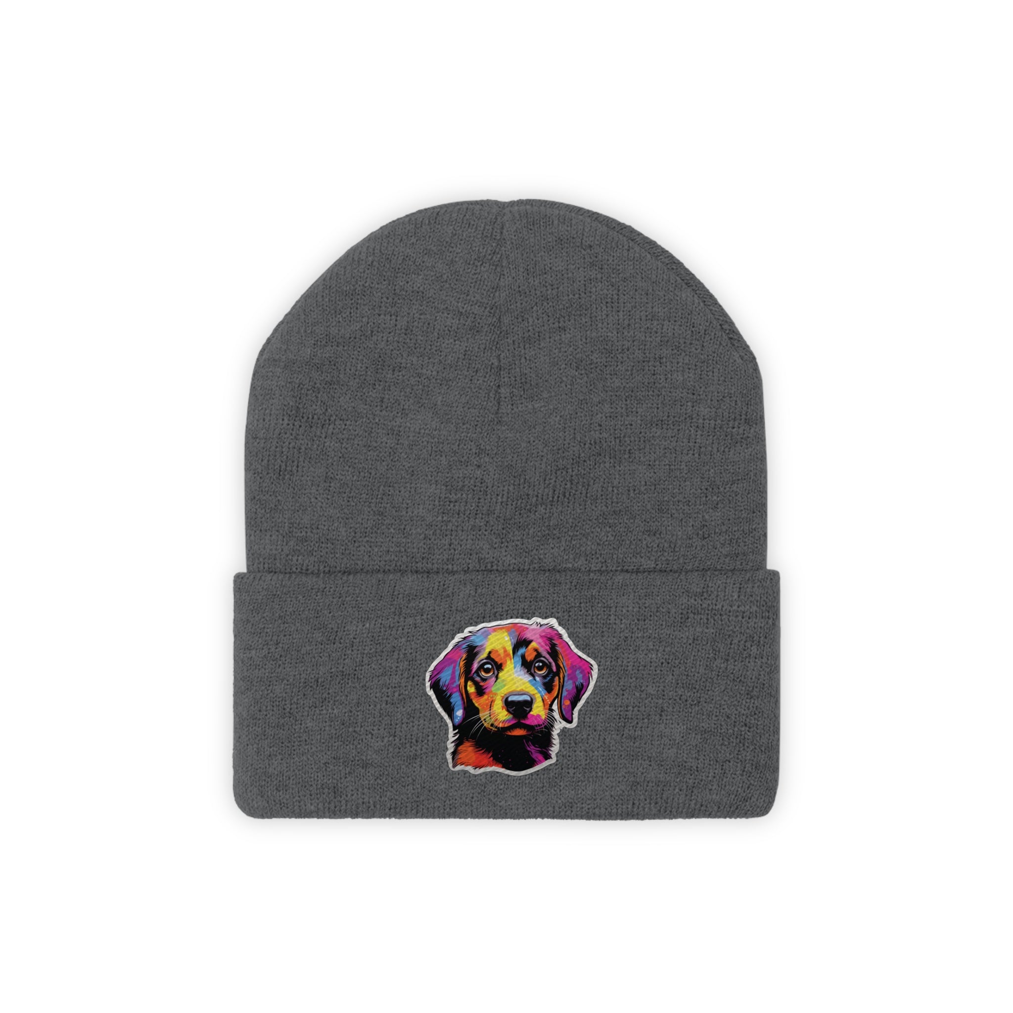 Knit Beanie - Puppy Pop Art 10