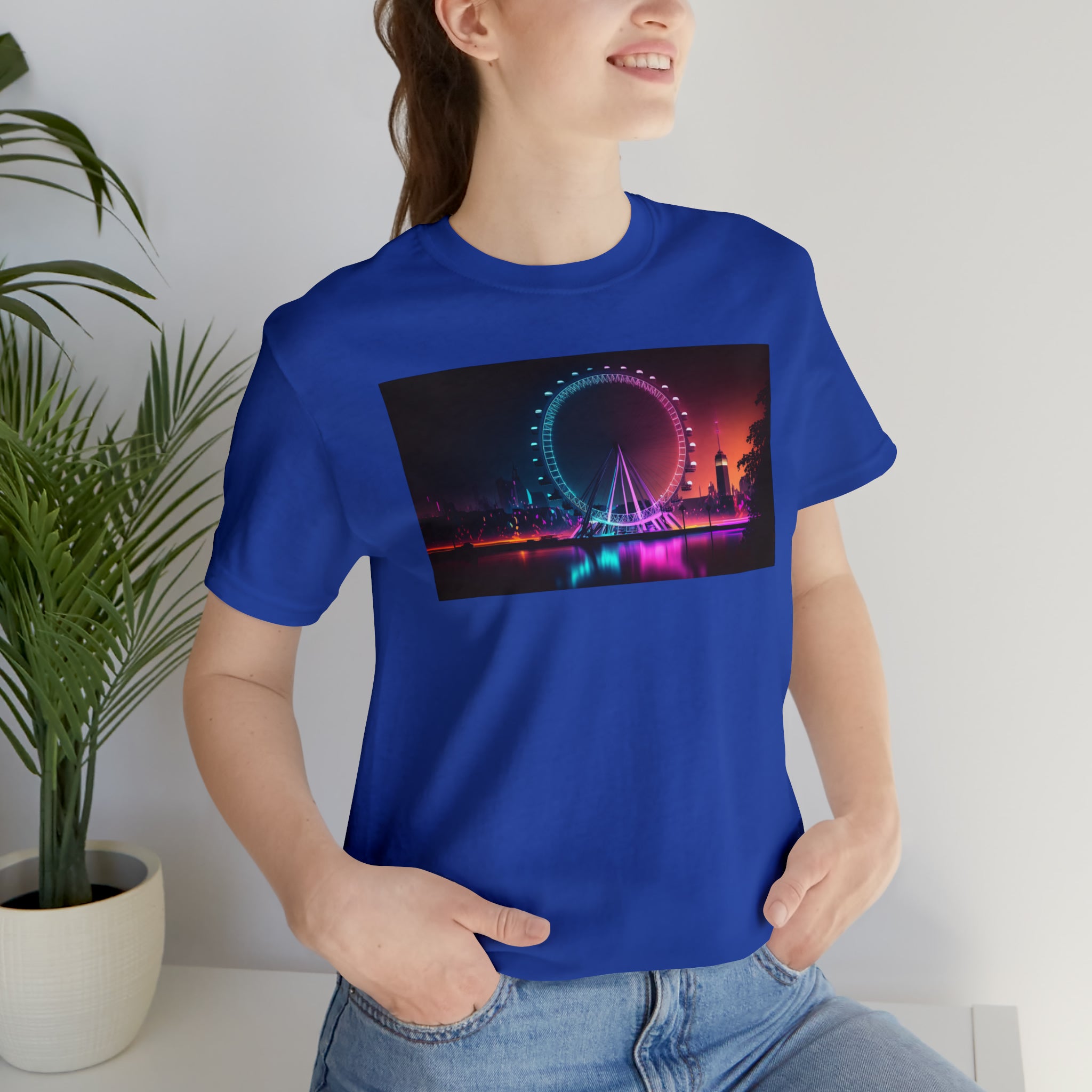 Unisex Jersey Short Sleeve Tee - London Eye, UK