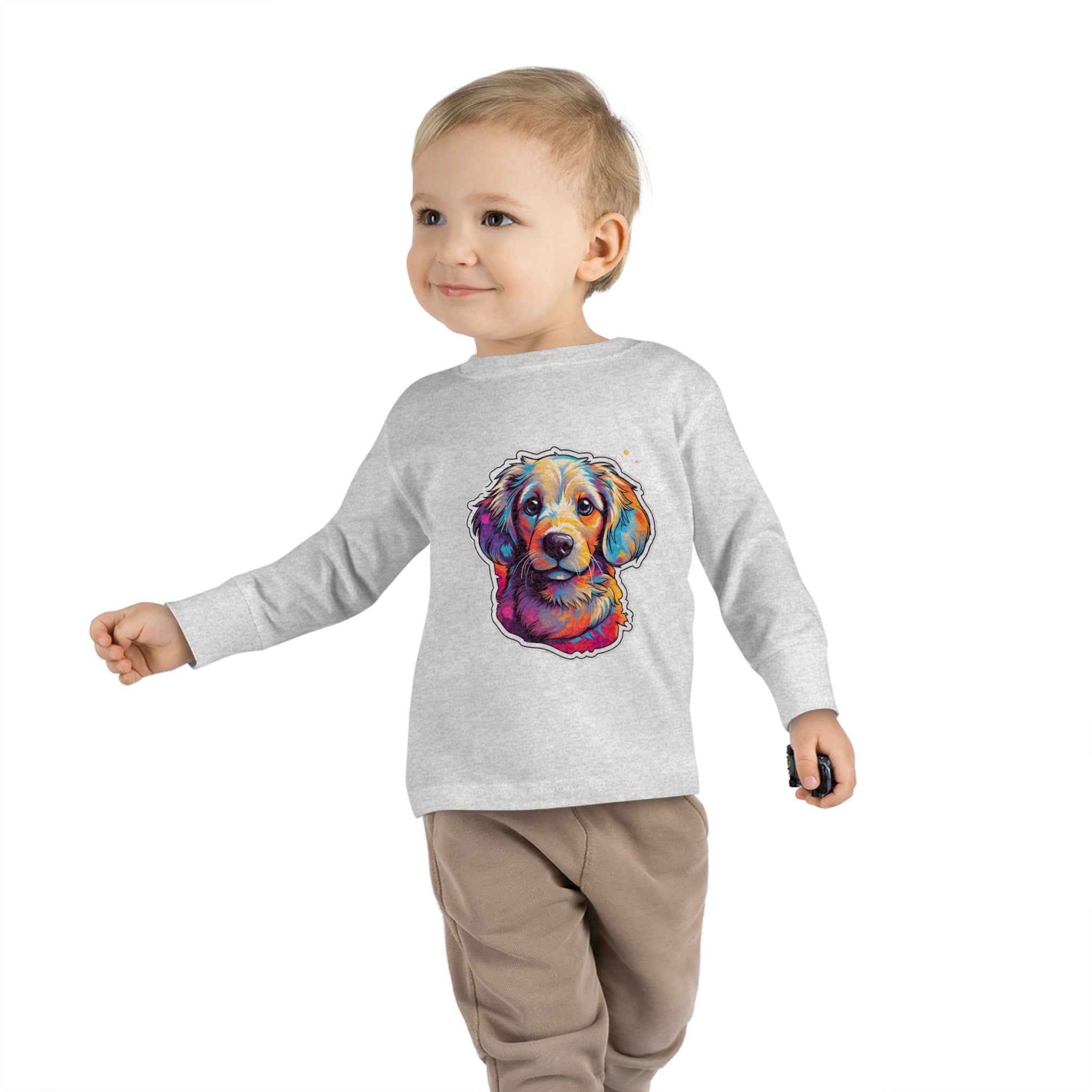 Toddler Long Sleeve Tee - Puppies 08