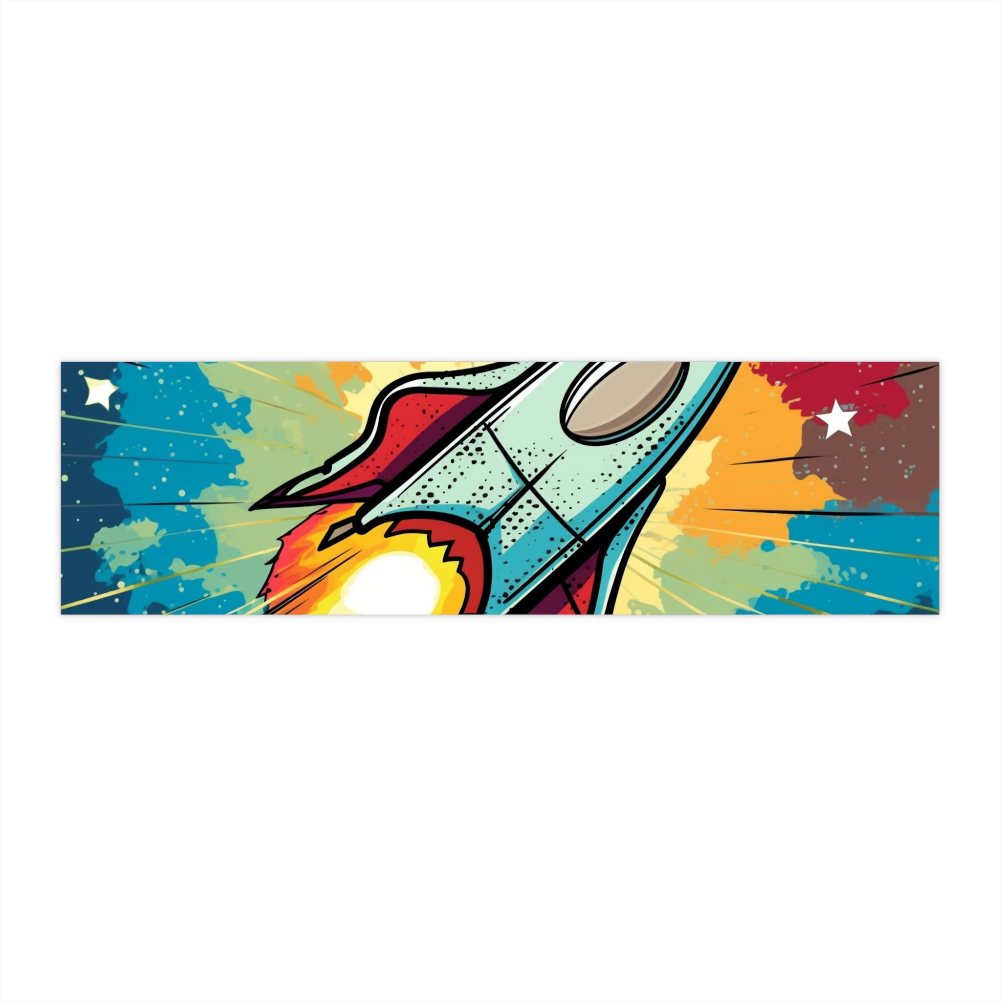 Bumper Stickers - Pop Art Designs, Spaceship 05