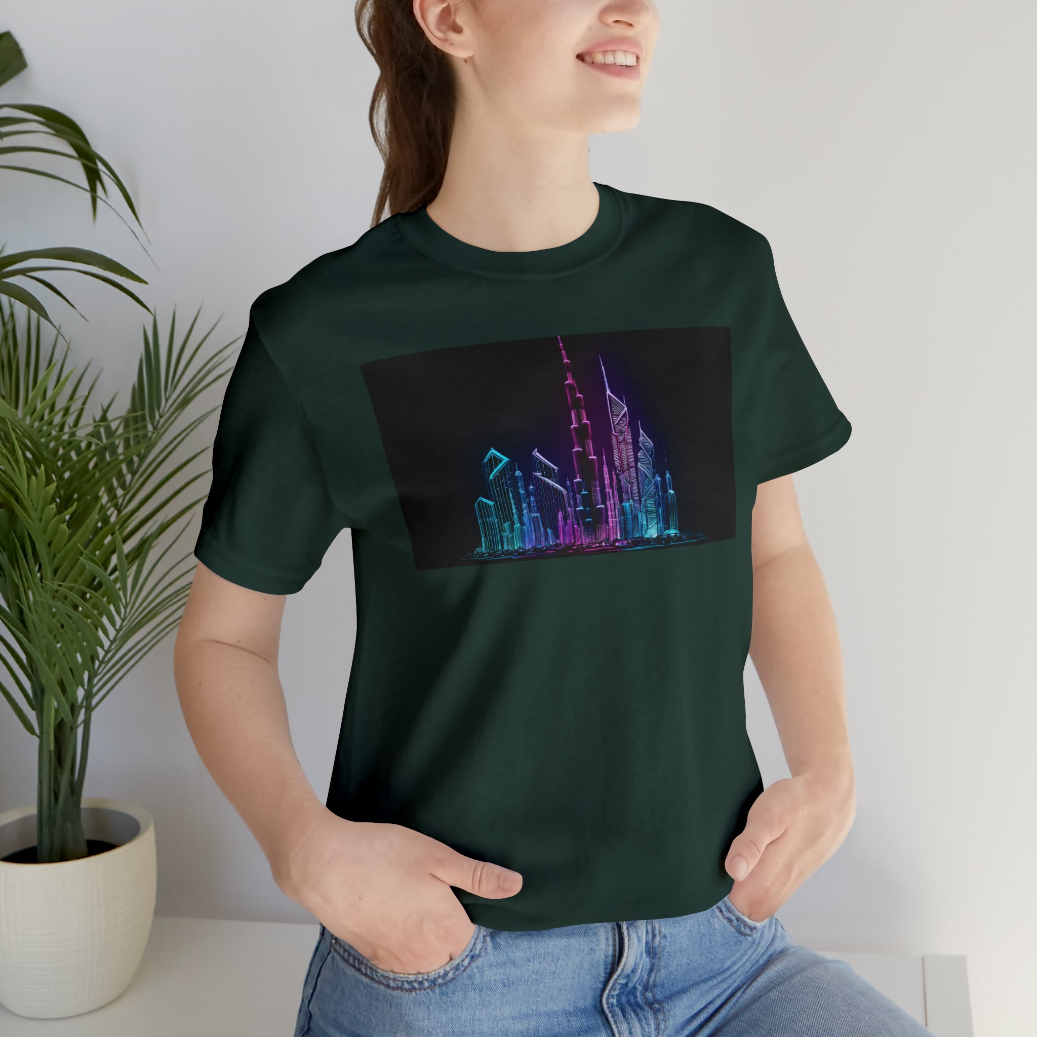 Unisex Jersey Short Sleeve Tee - Burj Khalifa, UAE