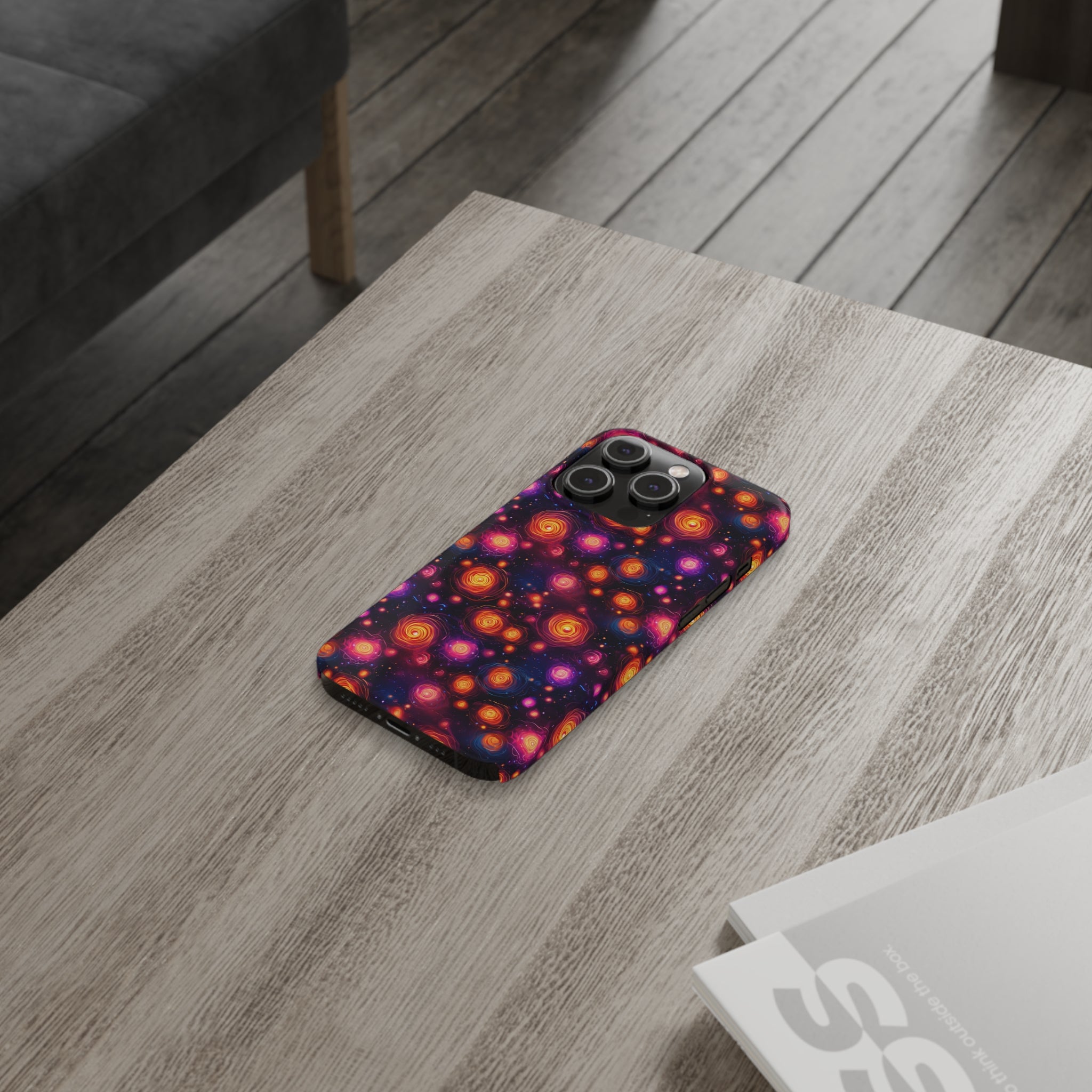 Slim Phone Cases (AOP) - Seamless Fantasy Galaxies 11