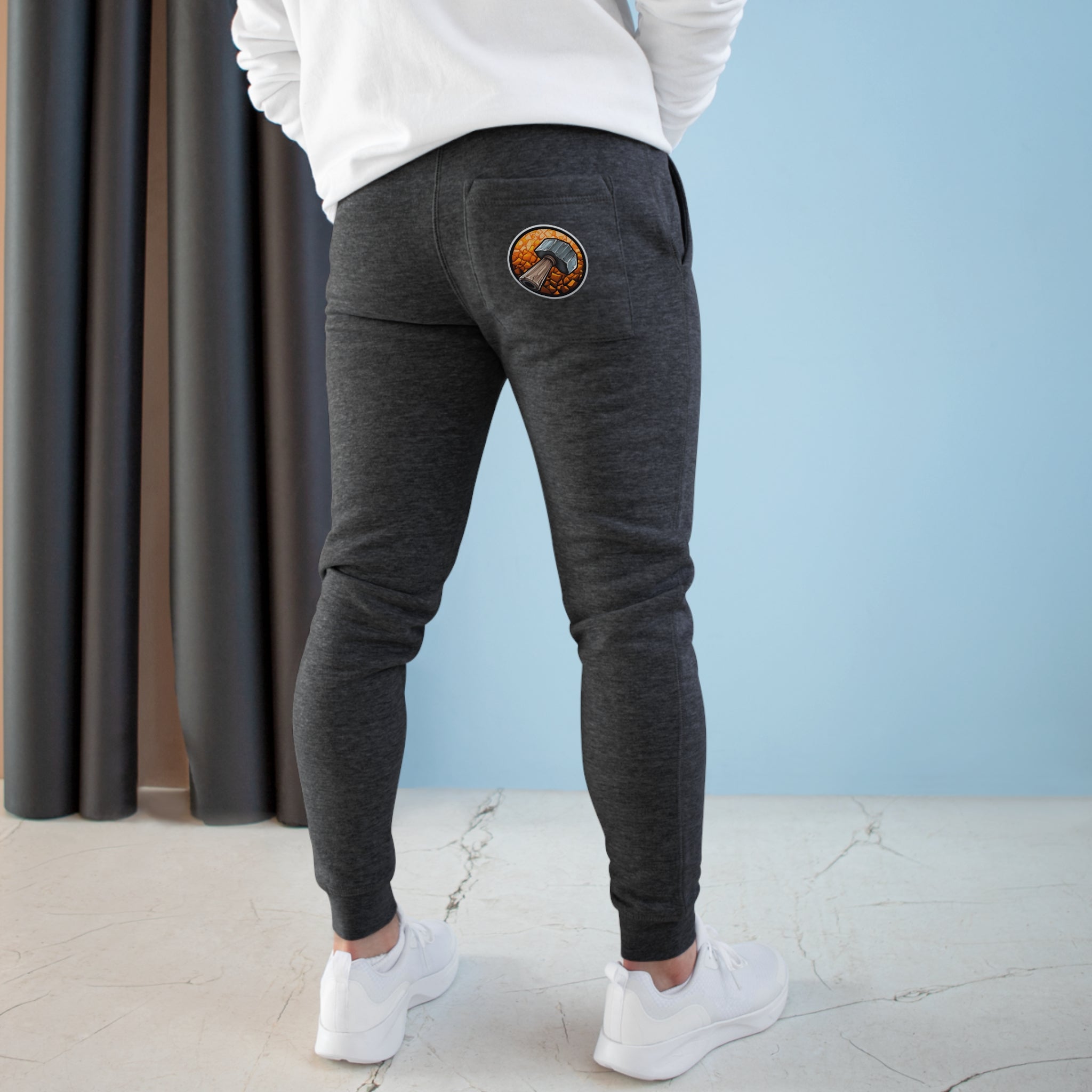 Premium Fleece Joggers - Hammer Design 01