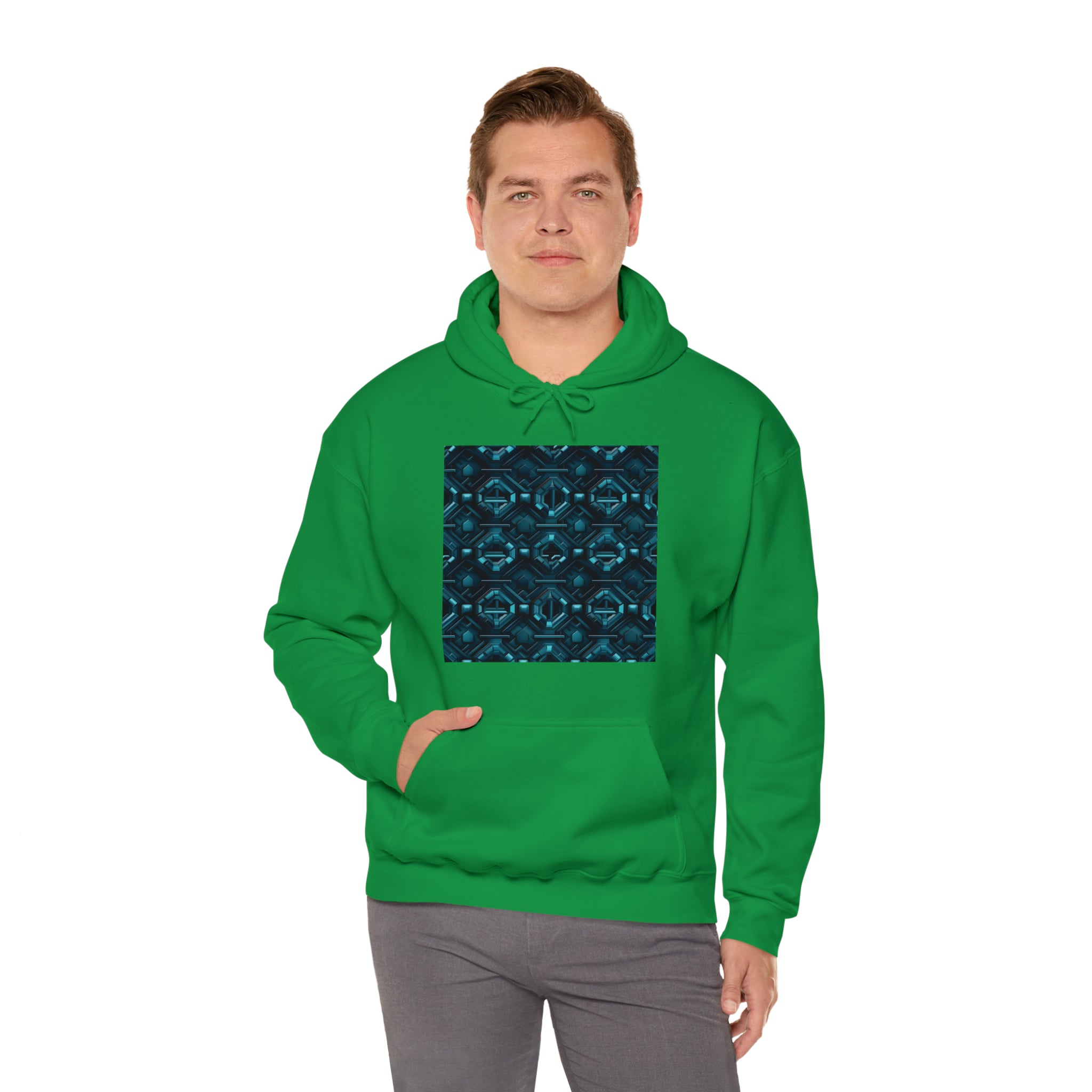 Unisex Heavy Blend™ Hooded Sweatshirt - Abstract Neon Designs 08