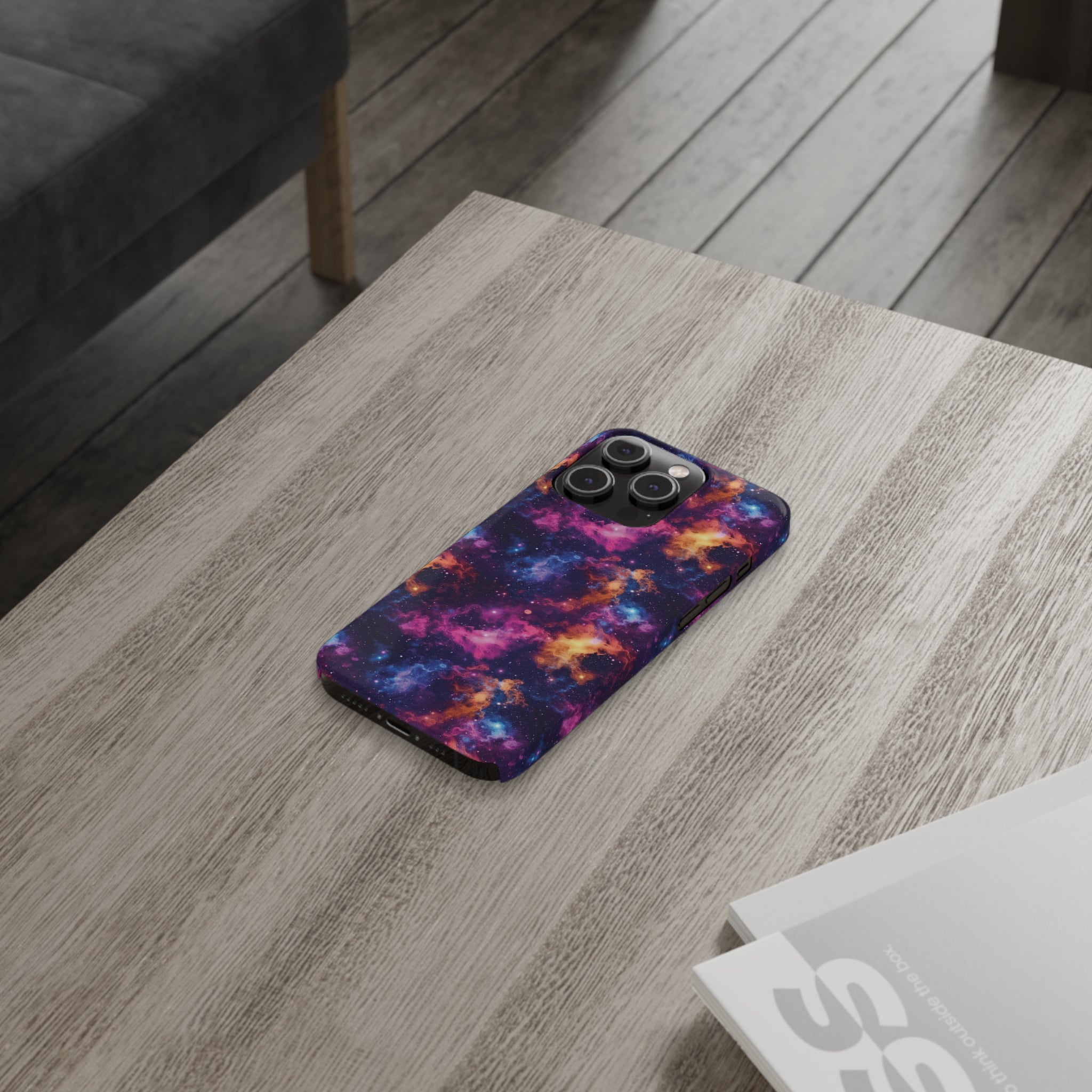 Slim Phone Cases (AOP) - Seamless Fantasy Galaxies 06